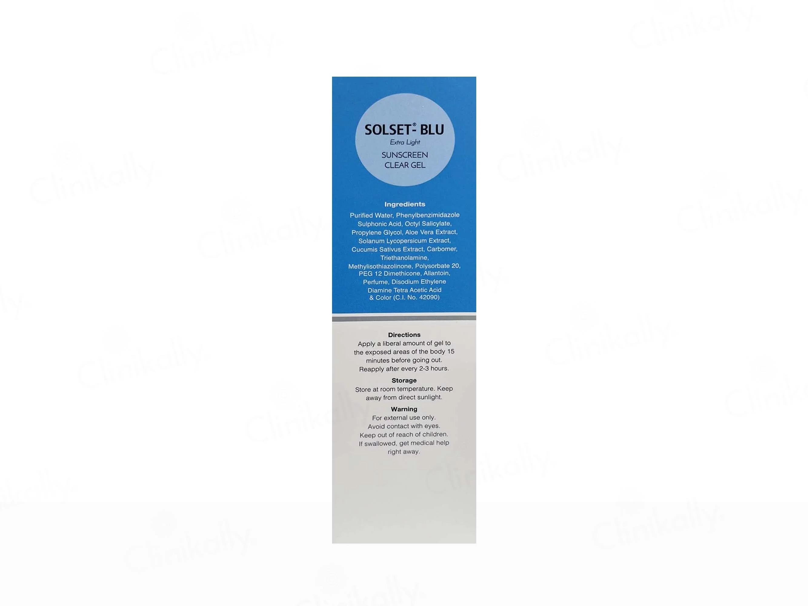 Solset-Blue Extra Light Sunscreen Clear Gel - Image 8