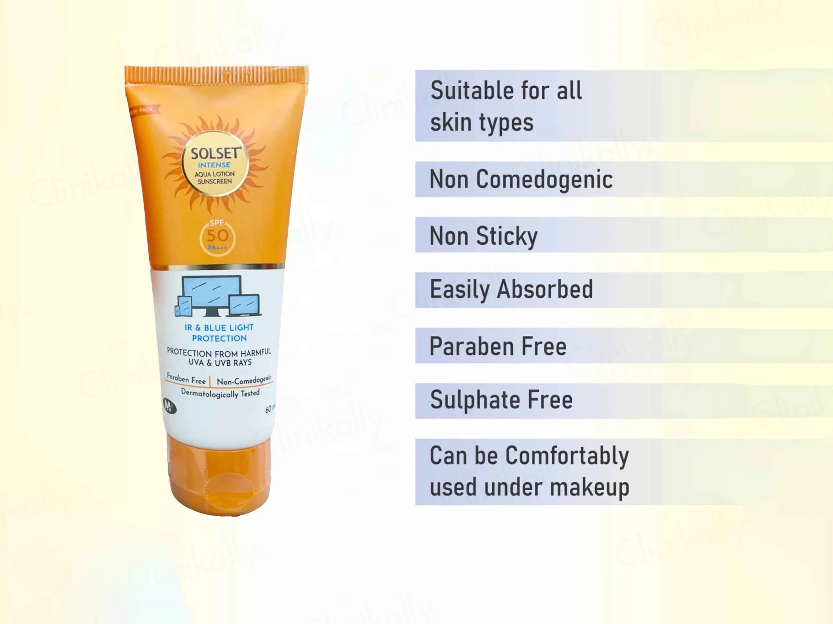 Solset Intense Aqua Lotion Sunscreen SPF 50 PA+++ - Image 6