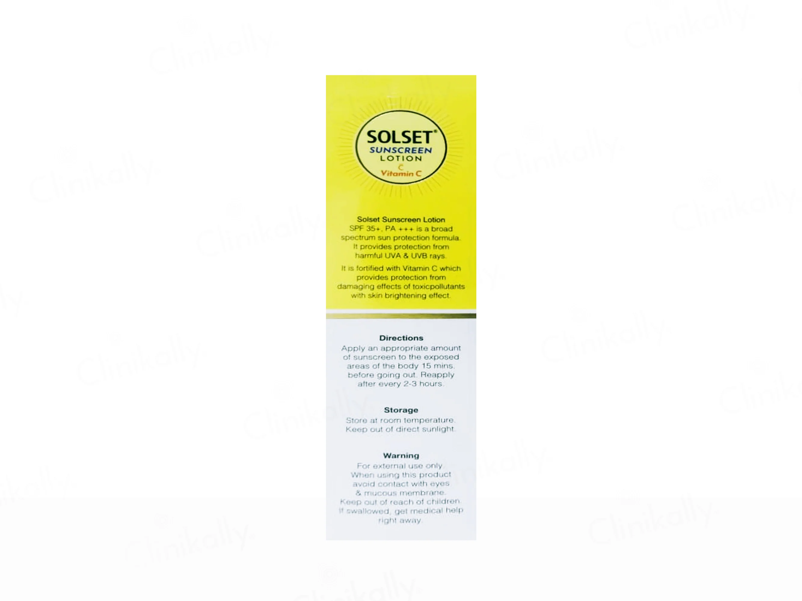 Solset Sunscreen Lotion With Vitamin C SPF 35+ PA+++ - Image 2