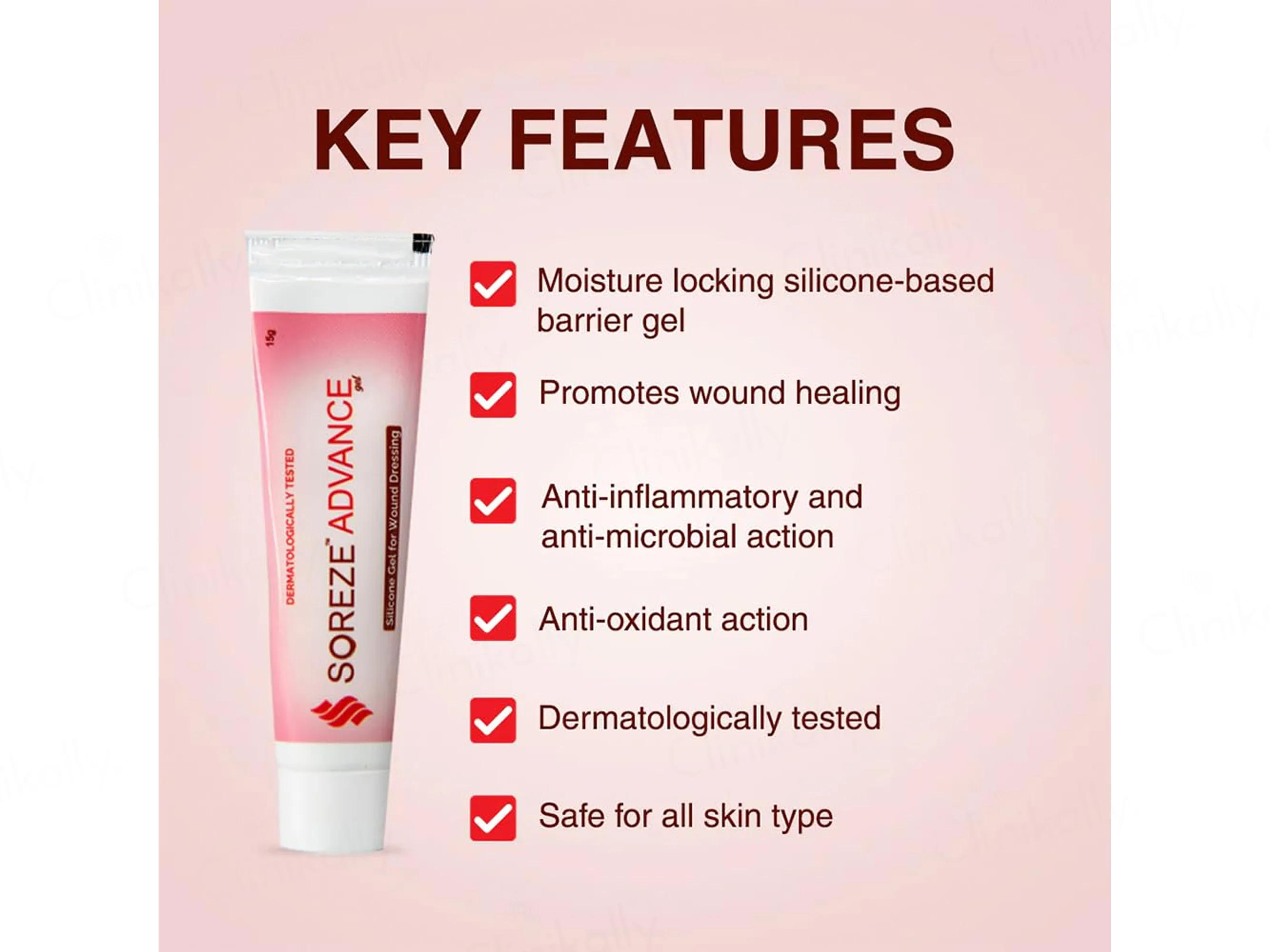 Soreze Advance Silicone Barrier Wound Dressing Gel - Image 3