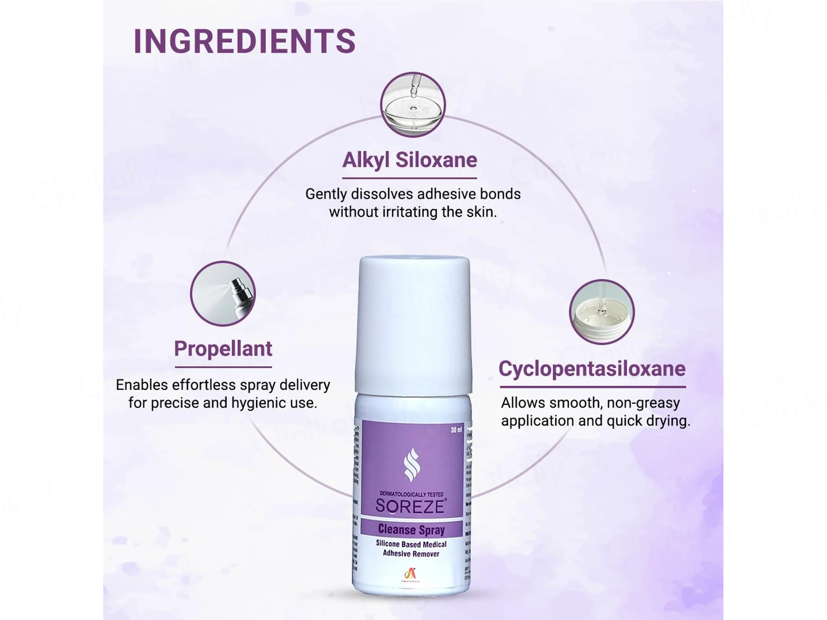 Soreze Cleanse Medical Adhesive Remover Spray - Image 6