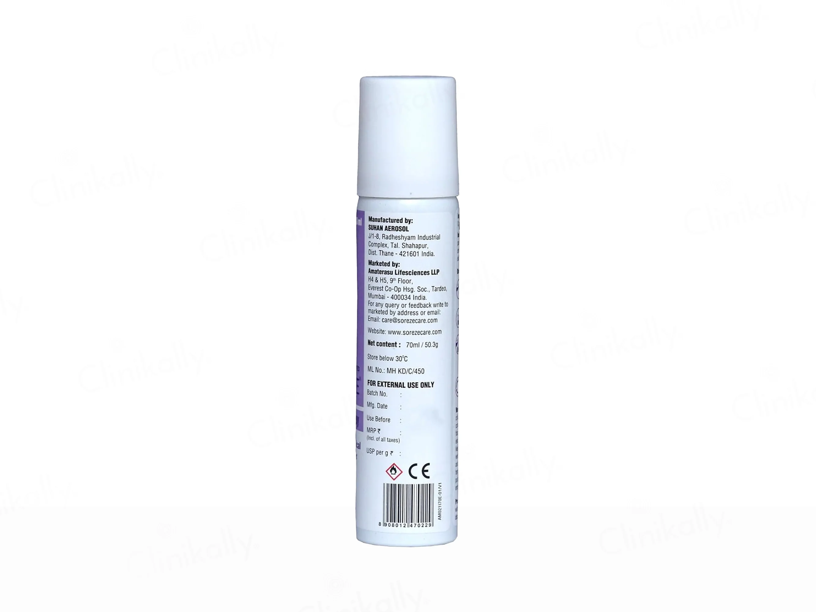 Soreze Cleanse Medical Adhesive Remover Spray - Image 8