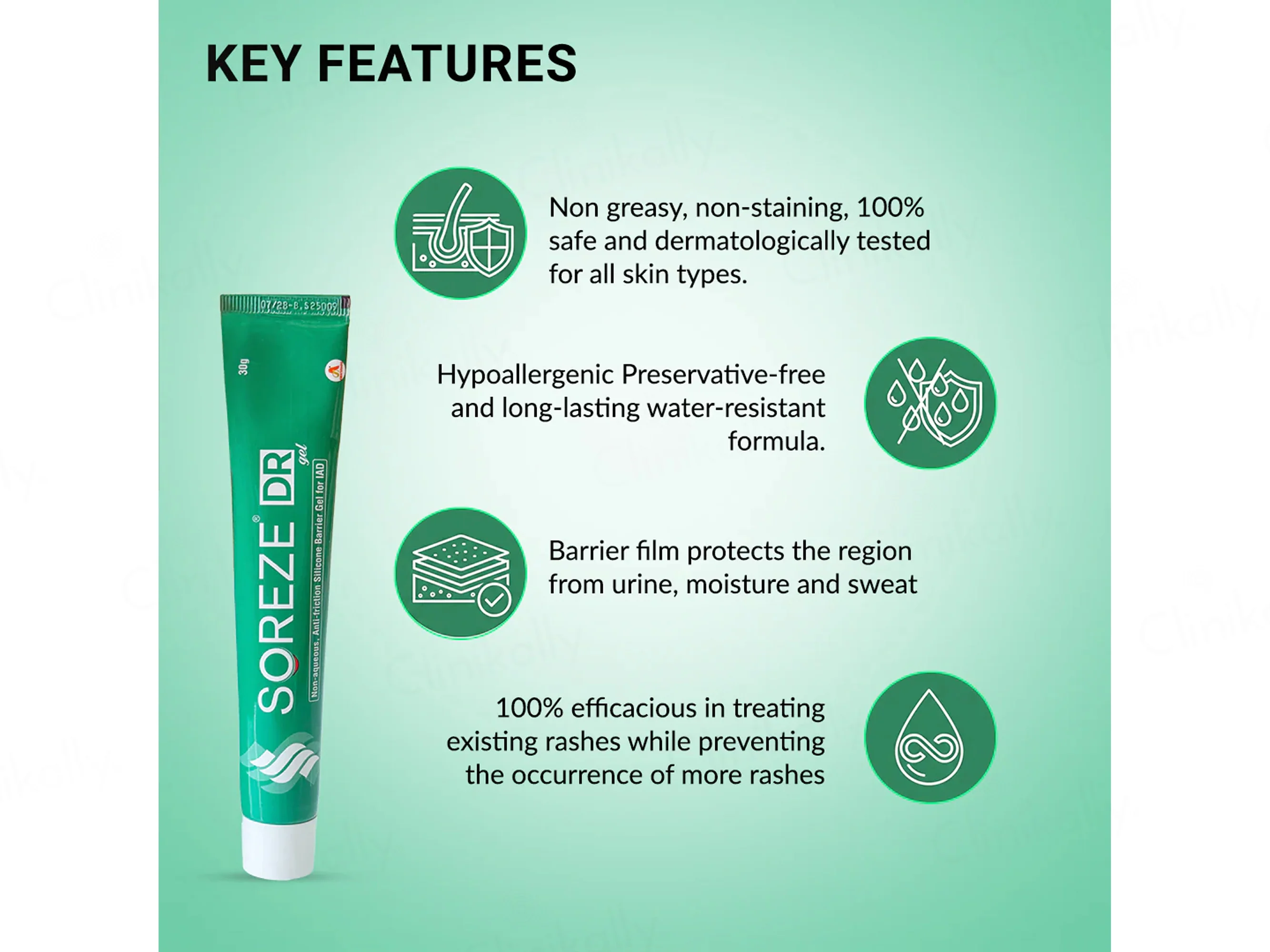Soreze DR Silicone Barrier Wound Dressing Gel - Image 6