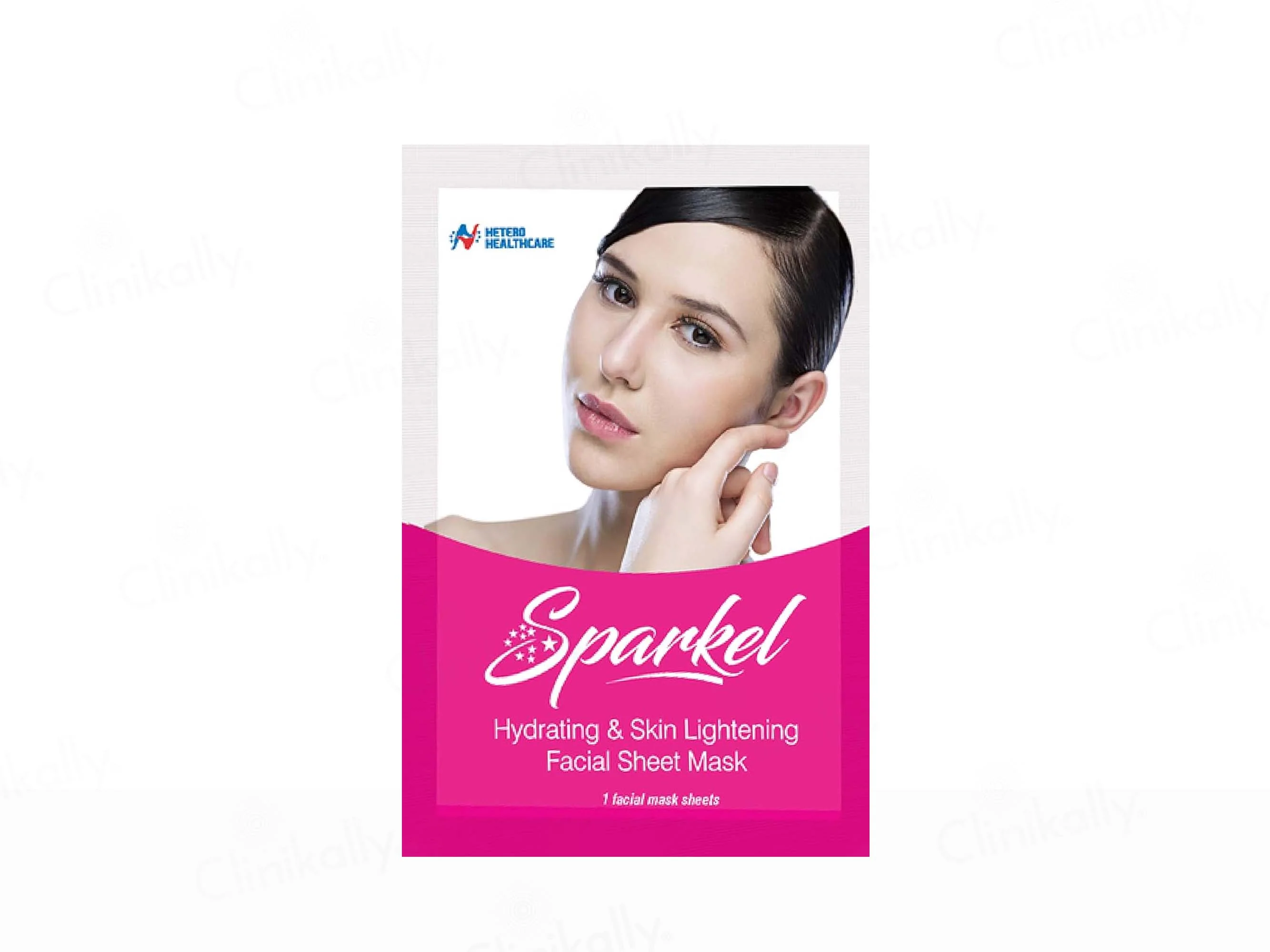 Sparkel Hydrating & Skin Lightening Facial Sheet Mask - Image 2