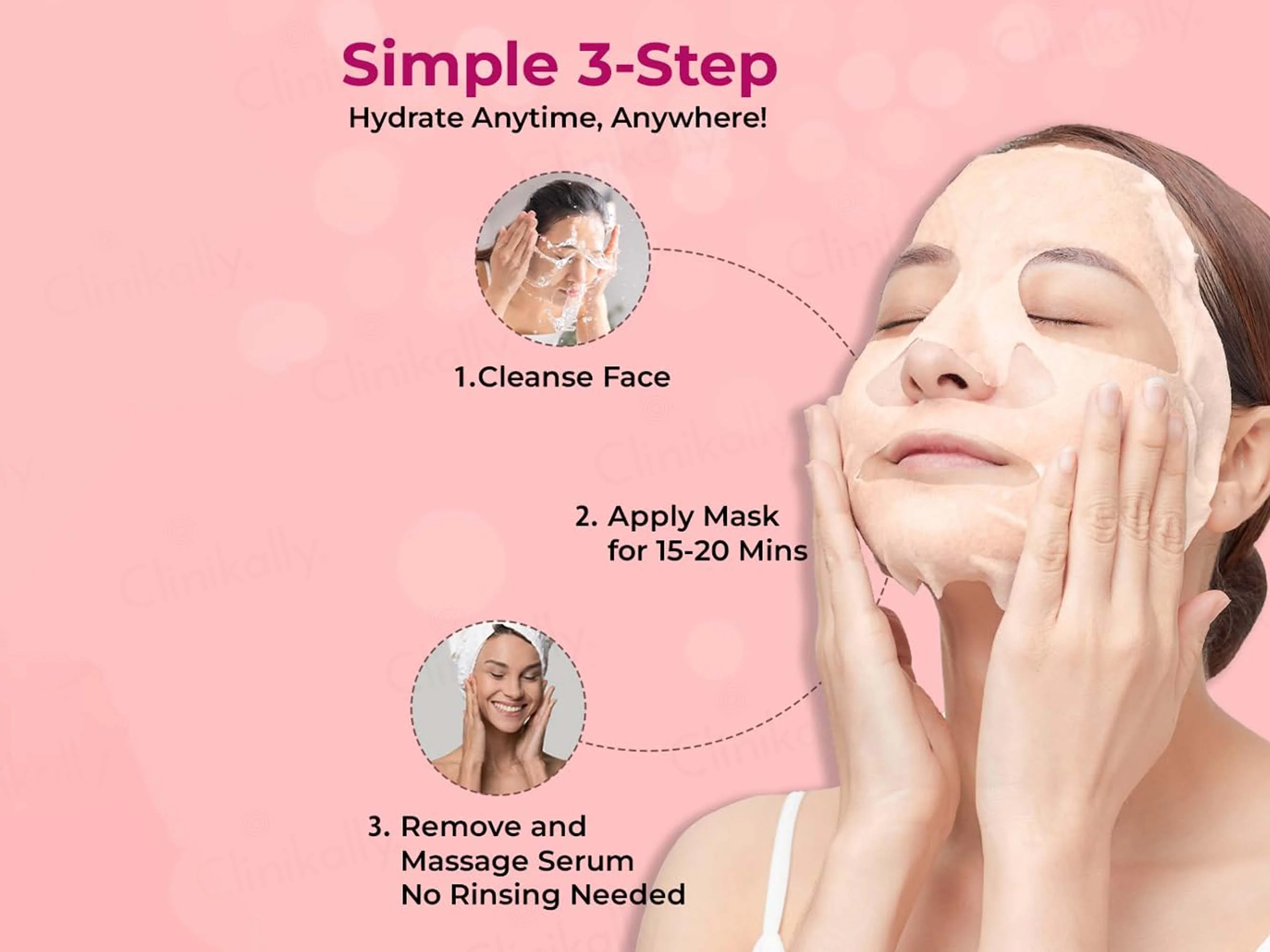 Sparkel Hydrating & Skin Lightening Facial Sheet Mask - Image 5