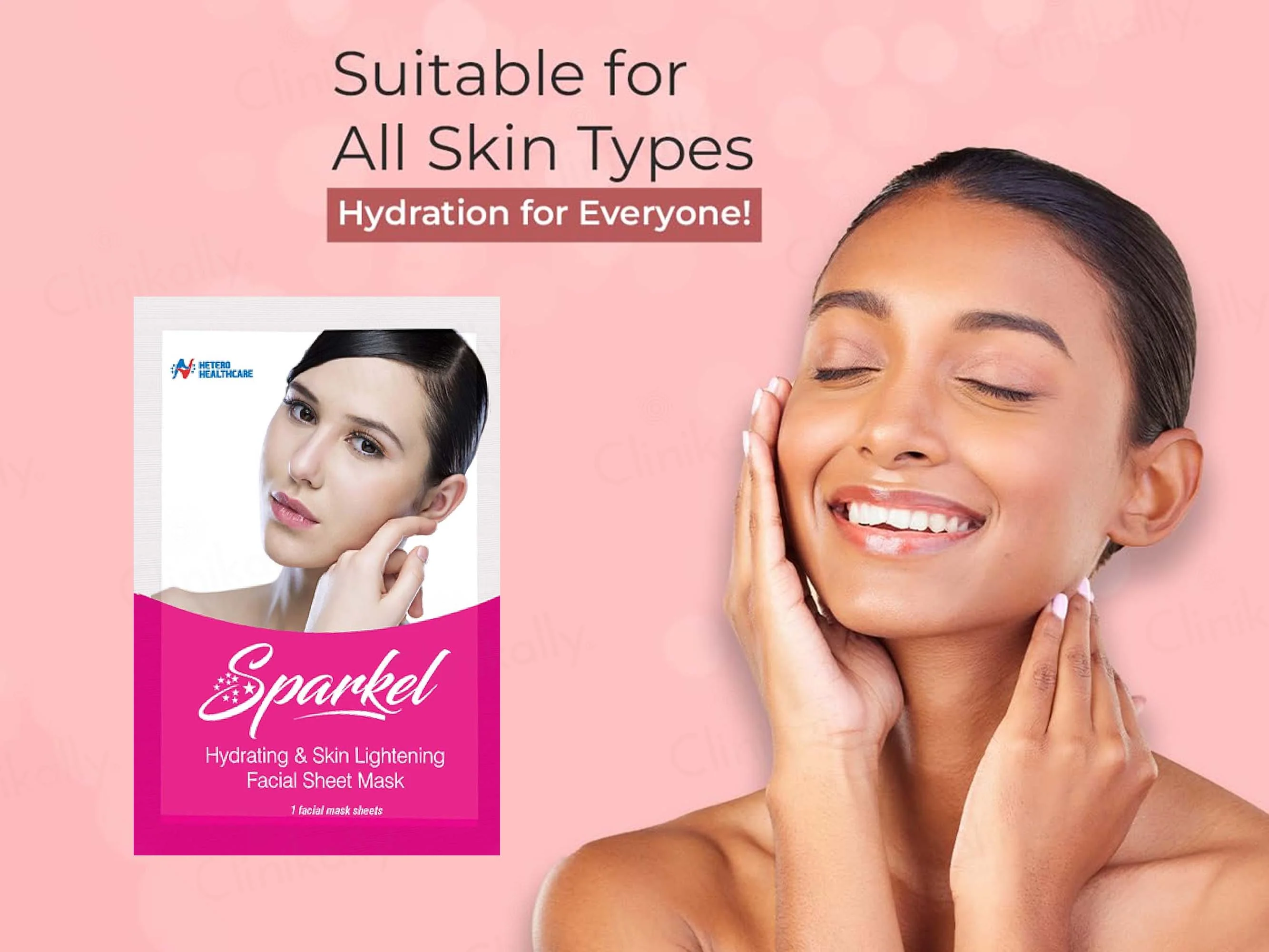 Sparkel Hydrating & Skin Lightening Facial Sheet Mask - Image 6