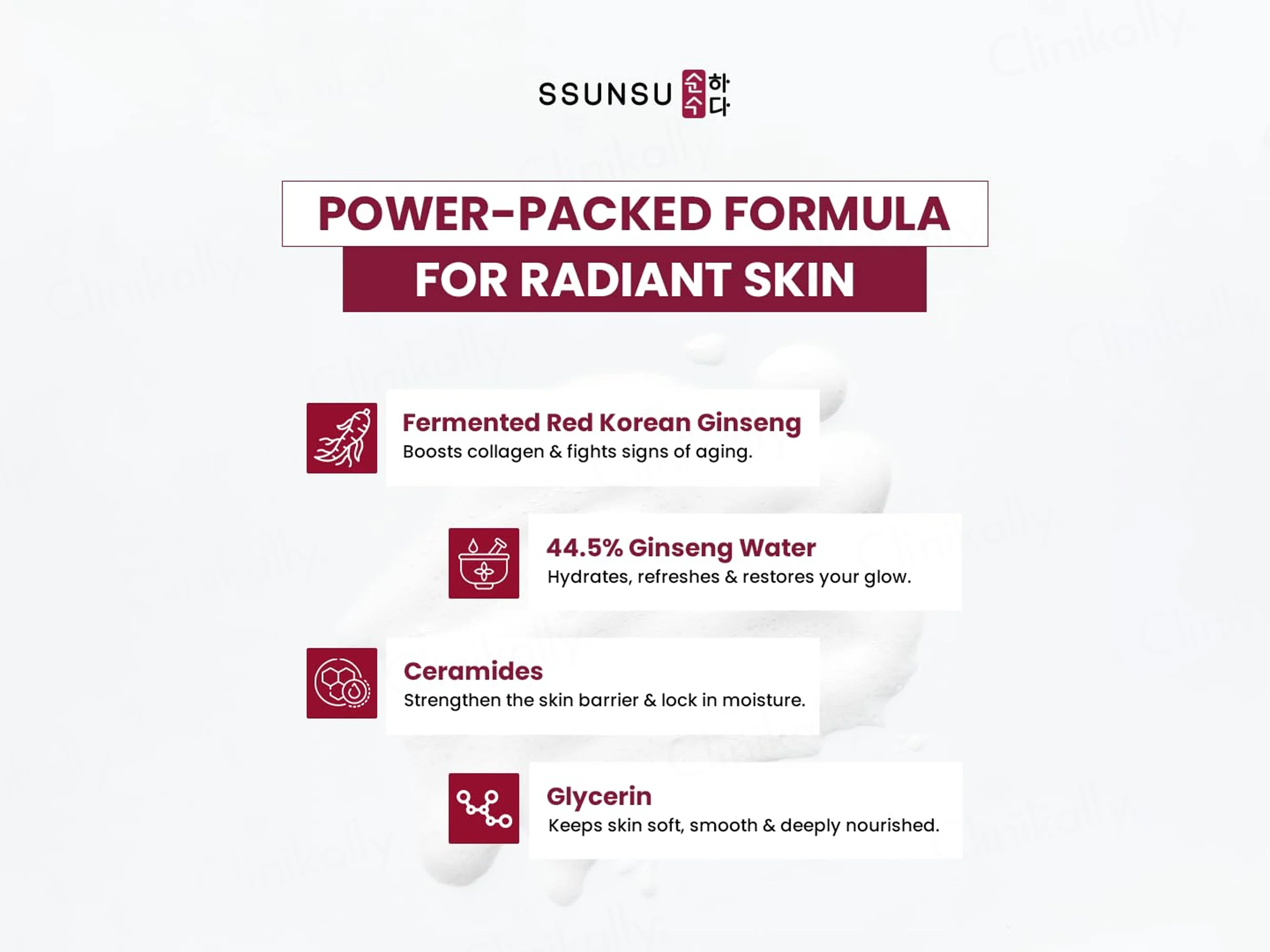 SSUNSU Water Barrier Cera Ginseng Cloud Cleanser - Image 3