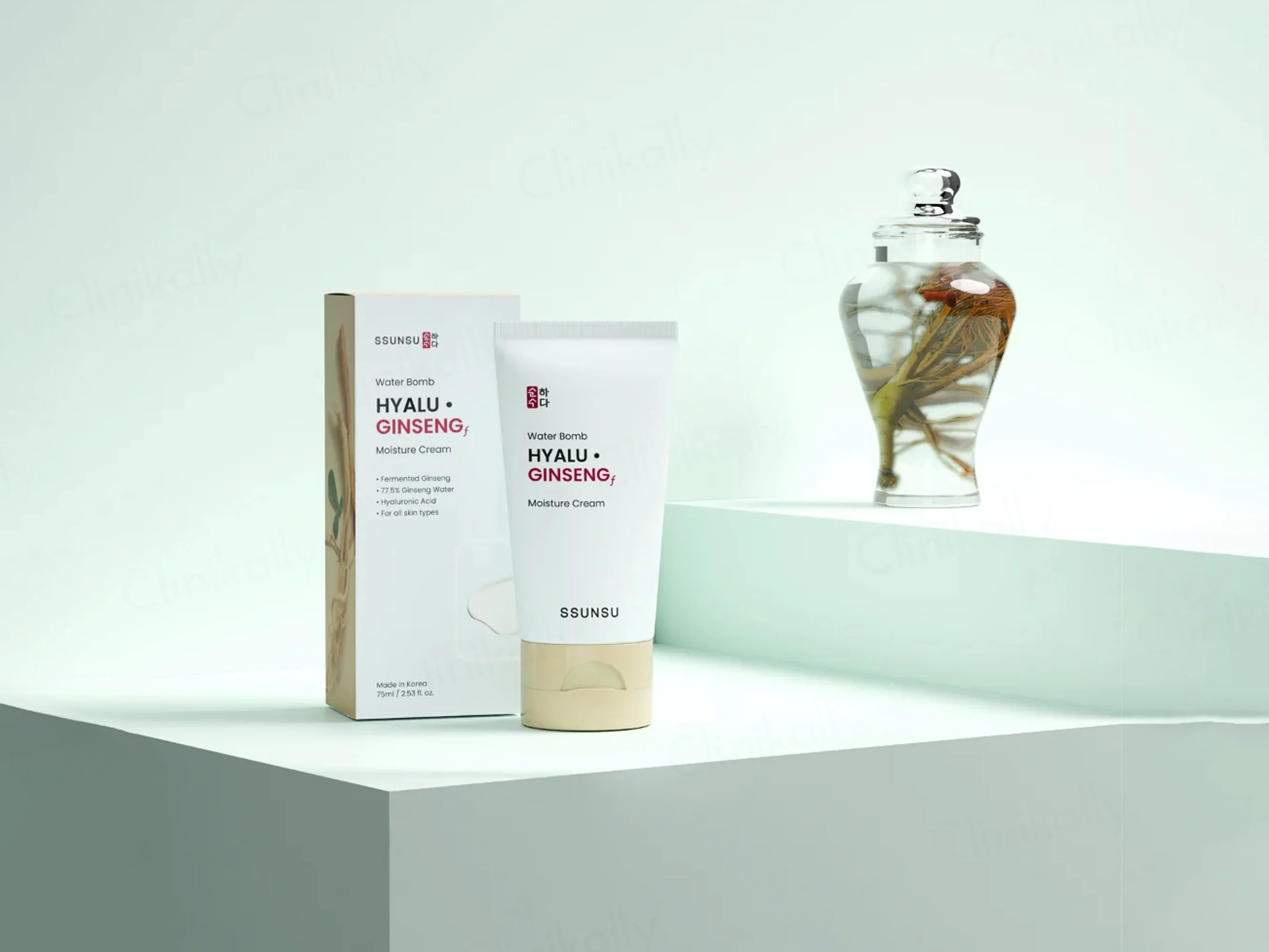 SSUNSU Water Bomb Hyalu Ginseng Moisture Cream - Image 2