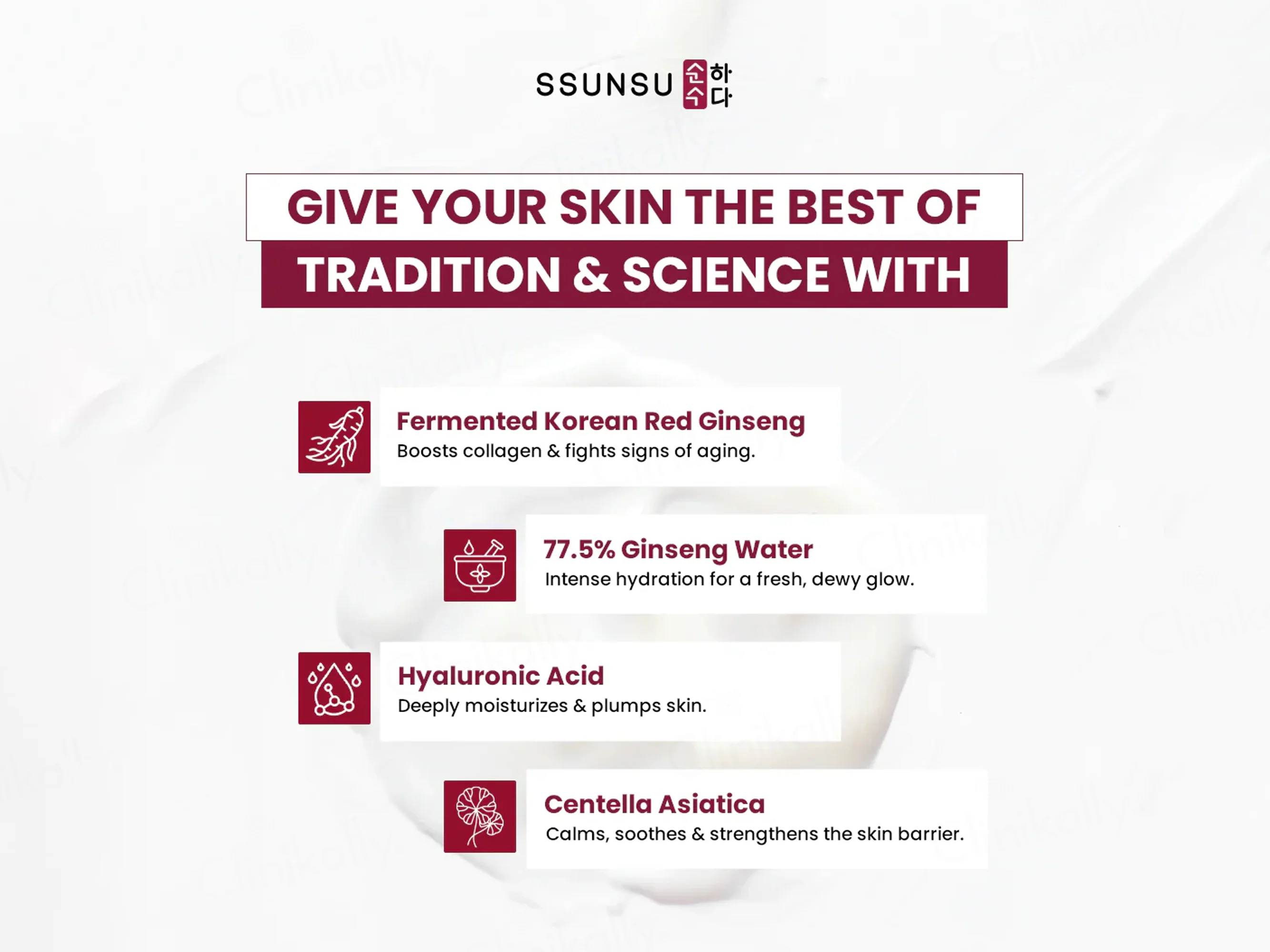 SSUNSU Water Bomb Hyalu Ginseng Moisture Cream - Image 4