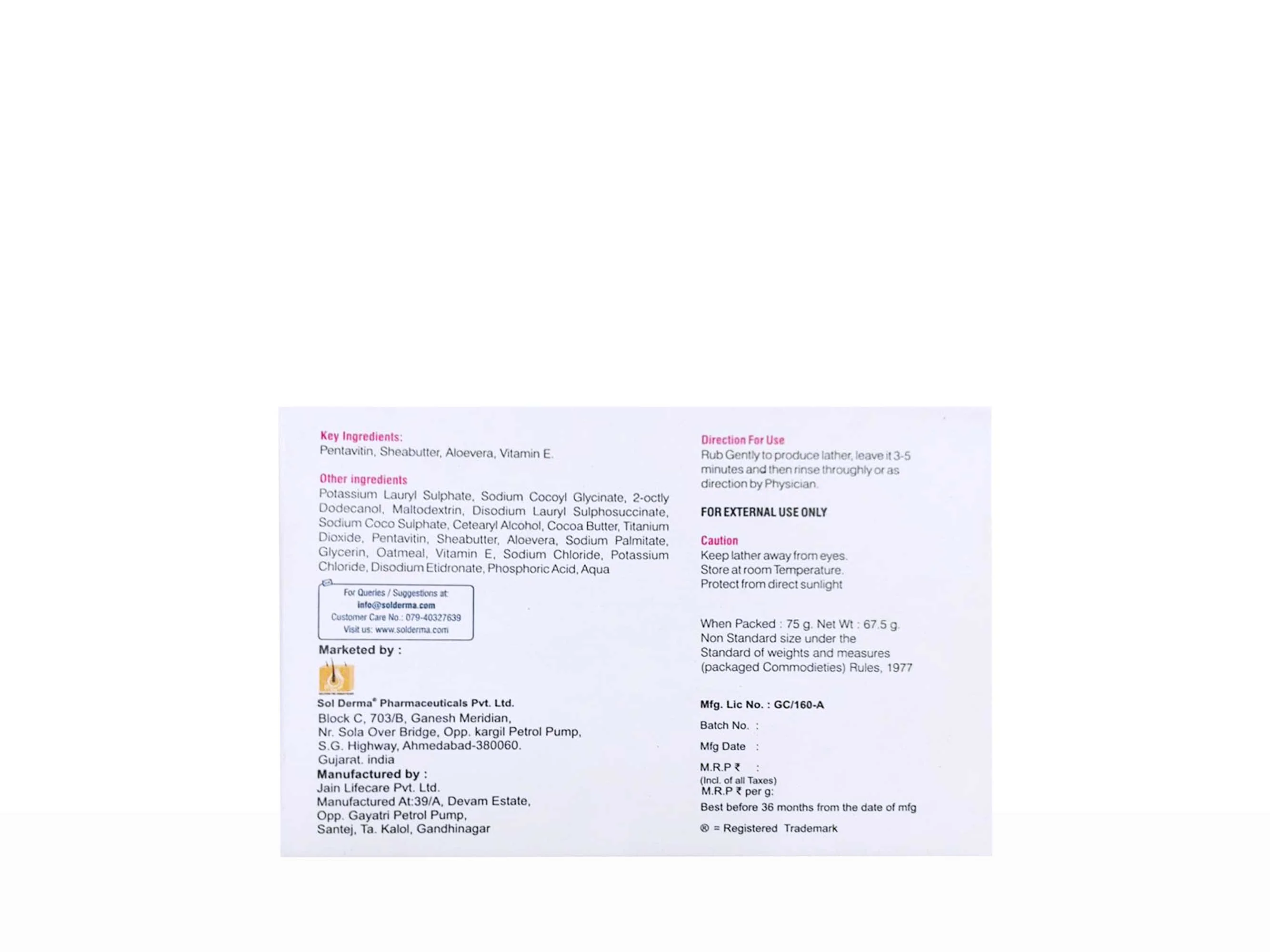 Staymoist Cleansing & Moisturizing Syndet Bar - Image 3