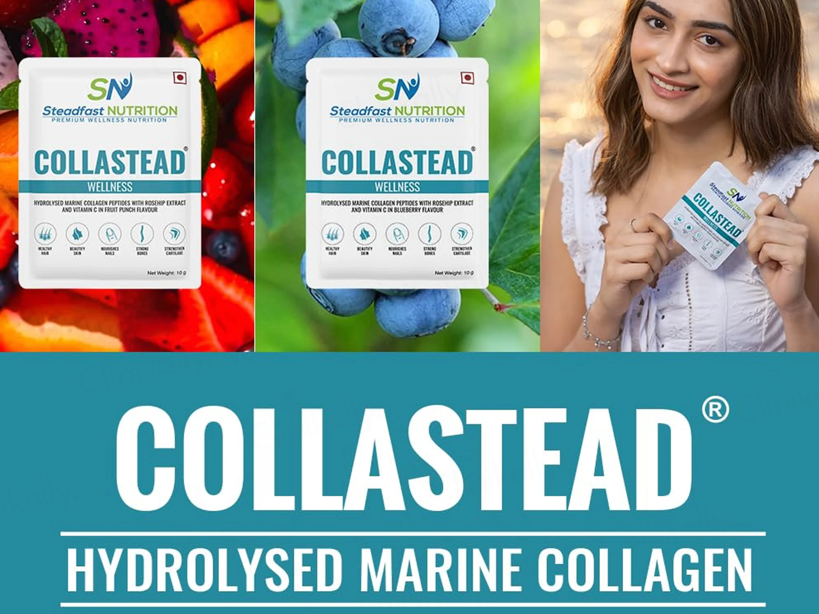 Steadfast Nutrition Collastead Hydrolysed Marine Collagen Peptides Sachet - Image 3