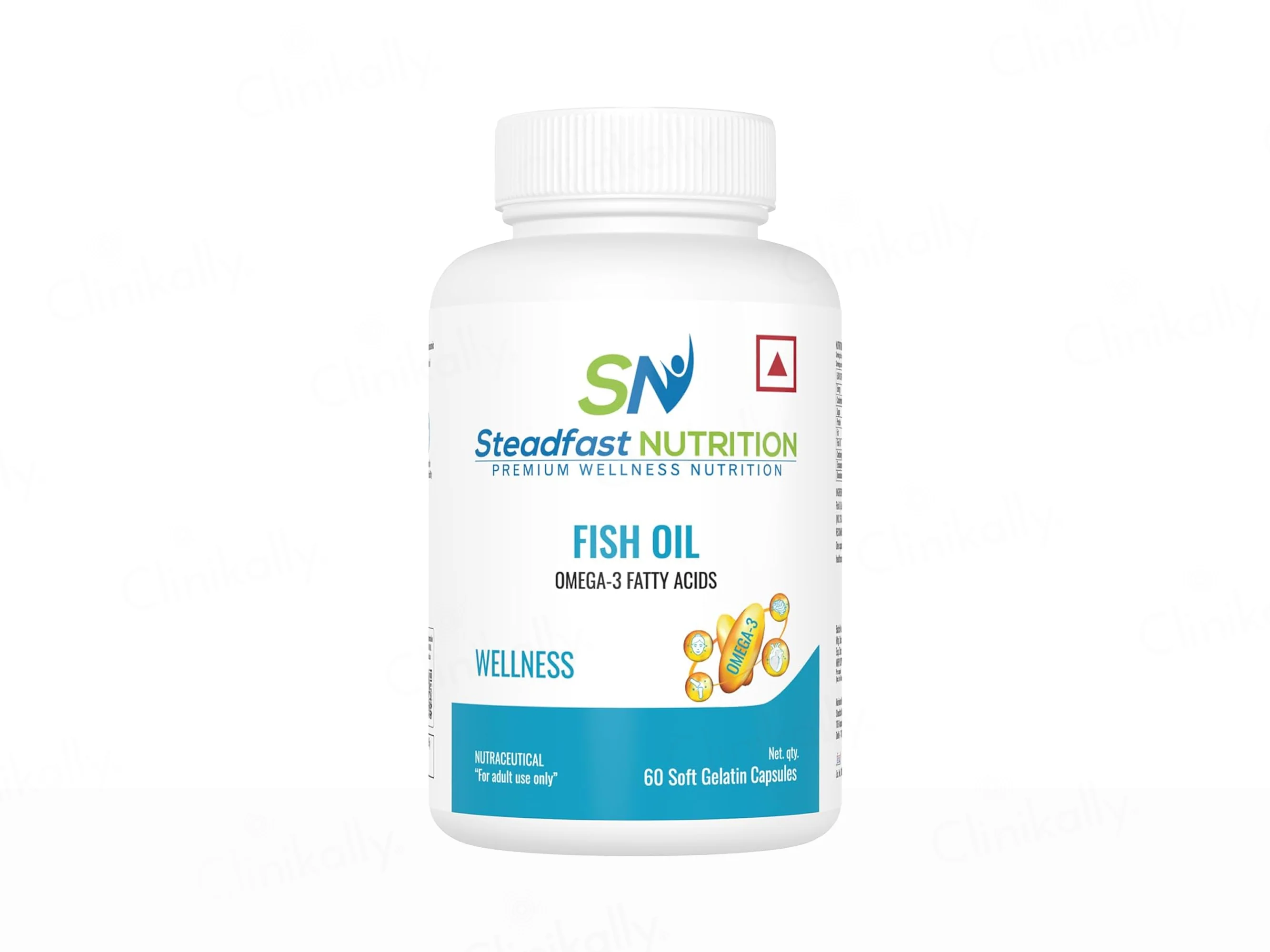 Steadfast Nutrition Fish Oil Wellness Omega 3 Fatty Acids Softgel Capsule - Image 2