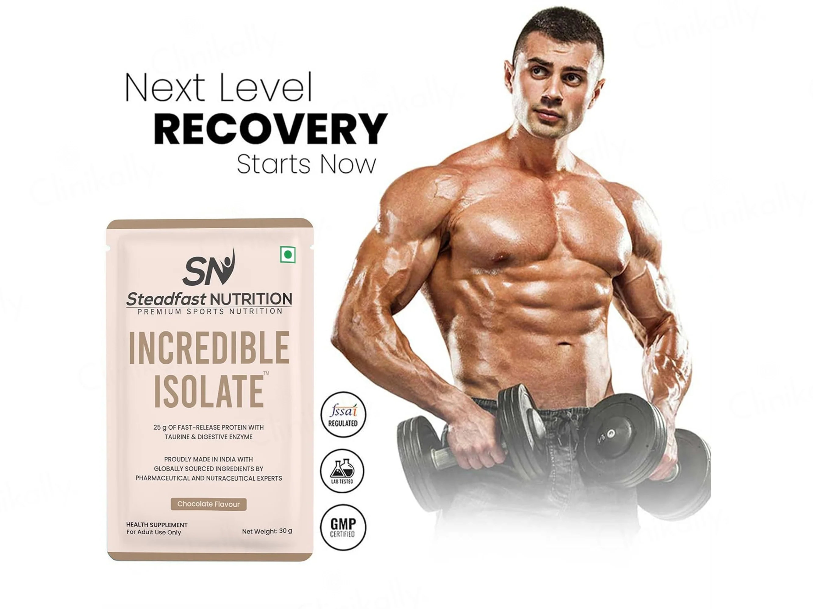 Steadfast Nutrition Incredible Isolate Recovery Whey Protein Isolate Sachet - Image 4