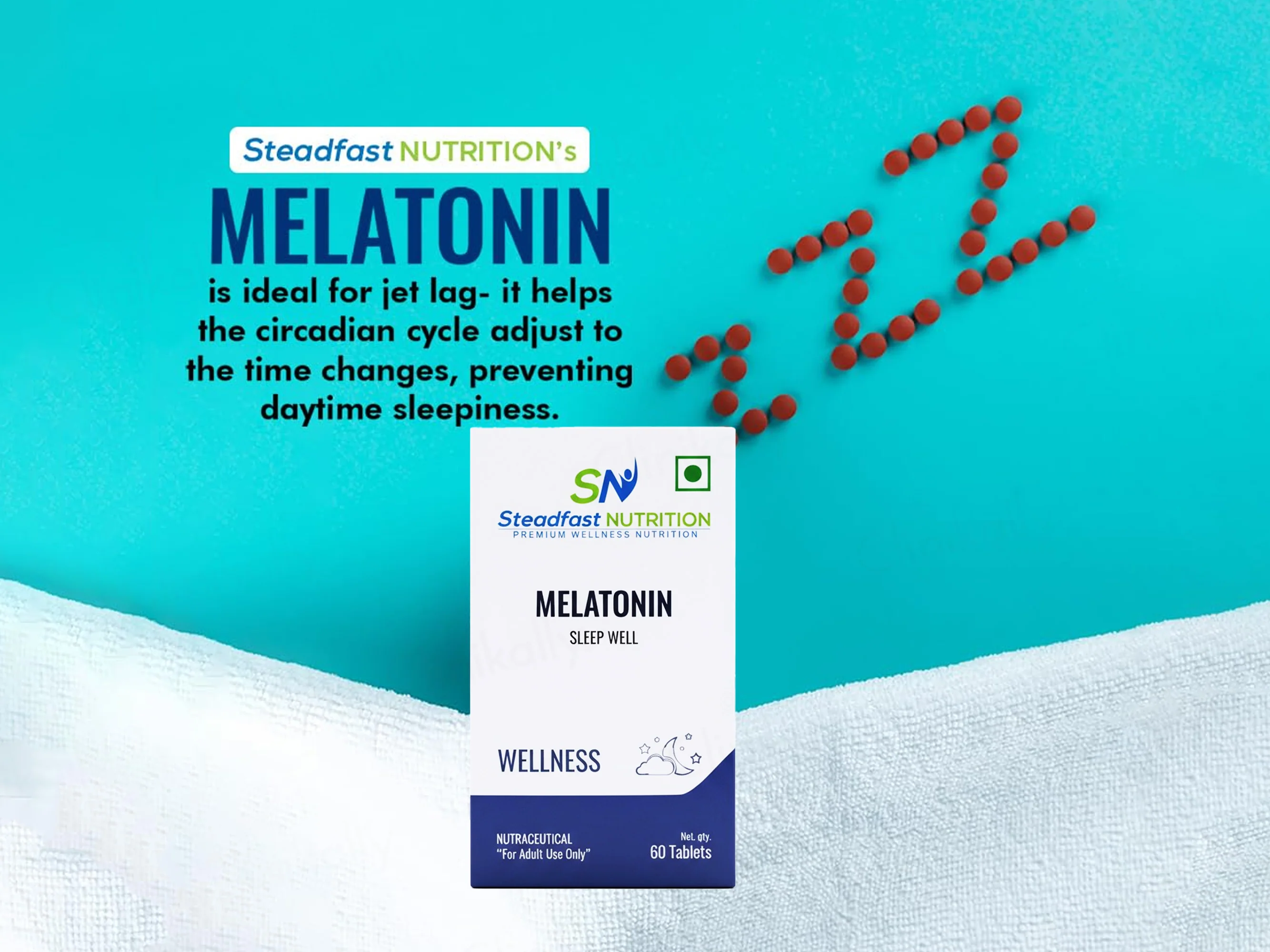 Steadfast Nutrition Melatonin Sleep Well Wellness Tablet - Image 3