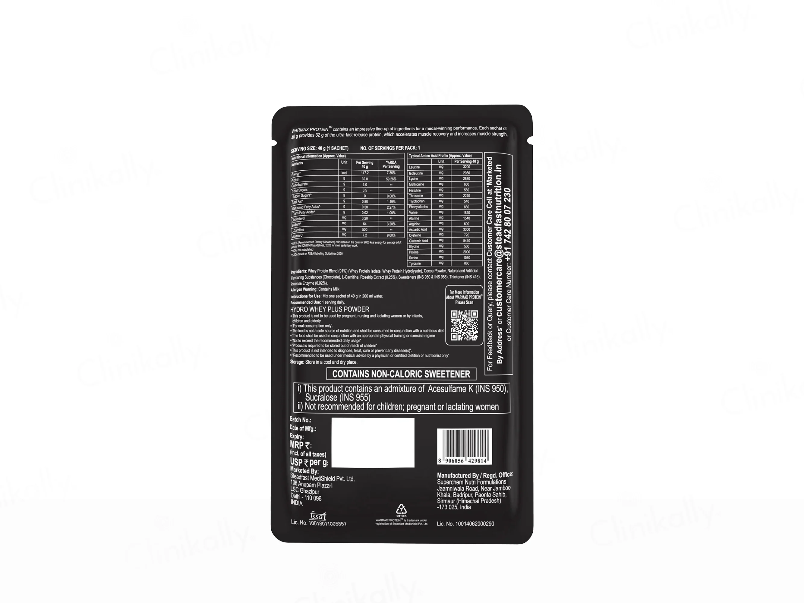 Steadfast Nutrition Warmax Protein Powder - Chocolate Flavour - Image 3