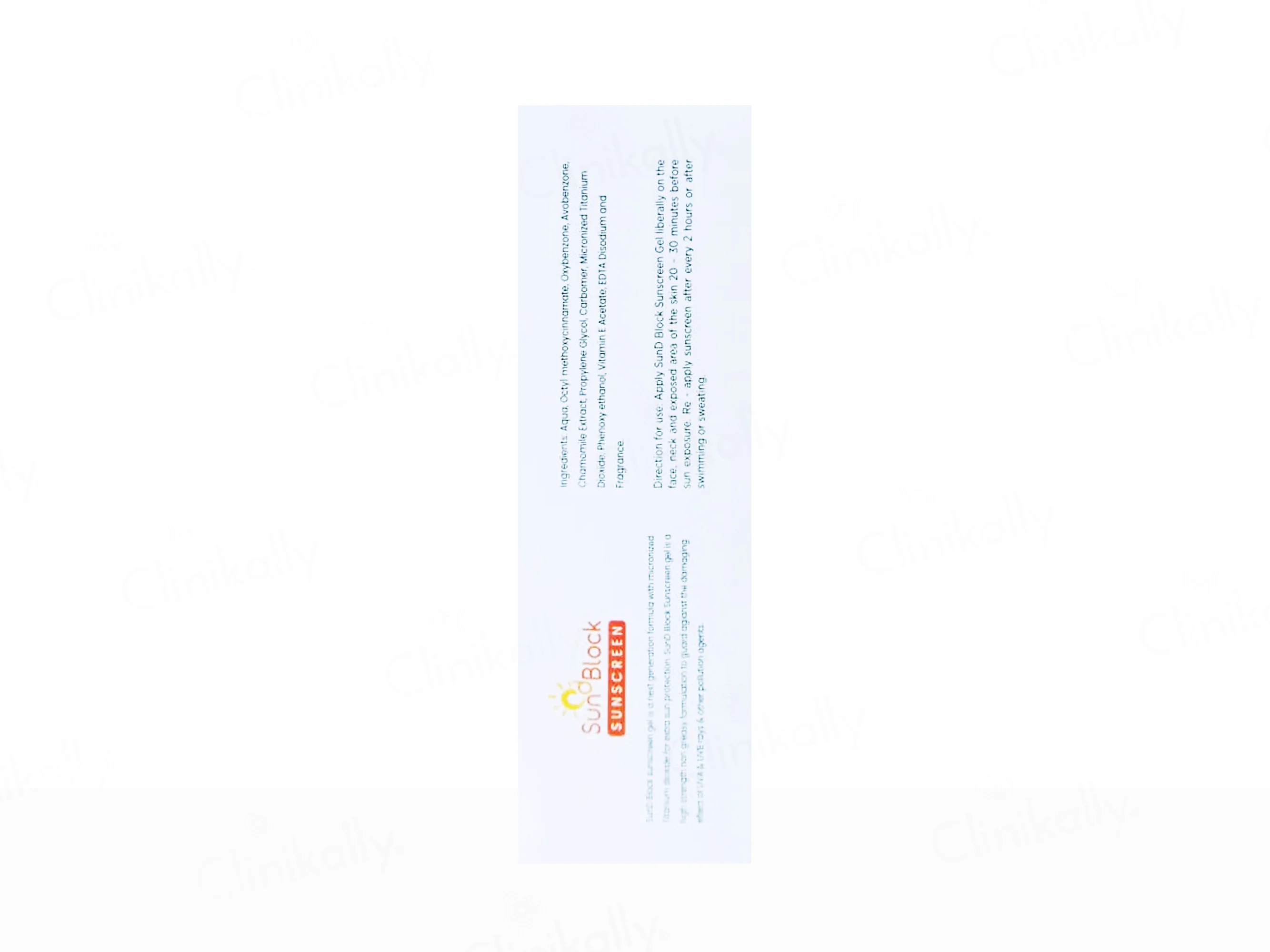 Sun D Block Broad Spectrum Water Resistant Sunscreen SPF 50 PA+++ - Image 2