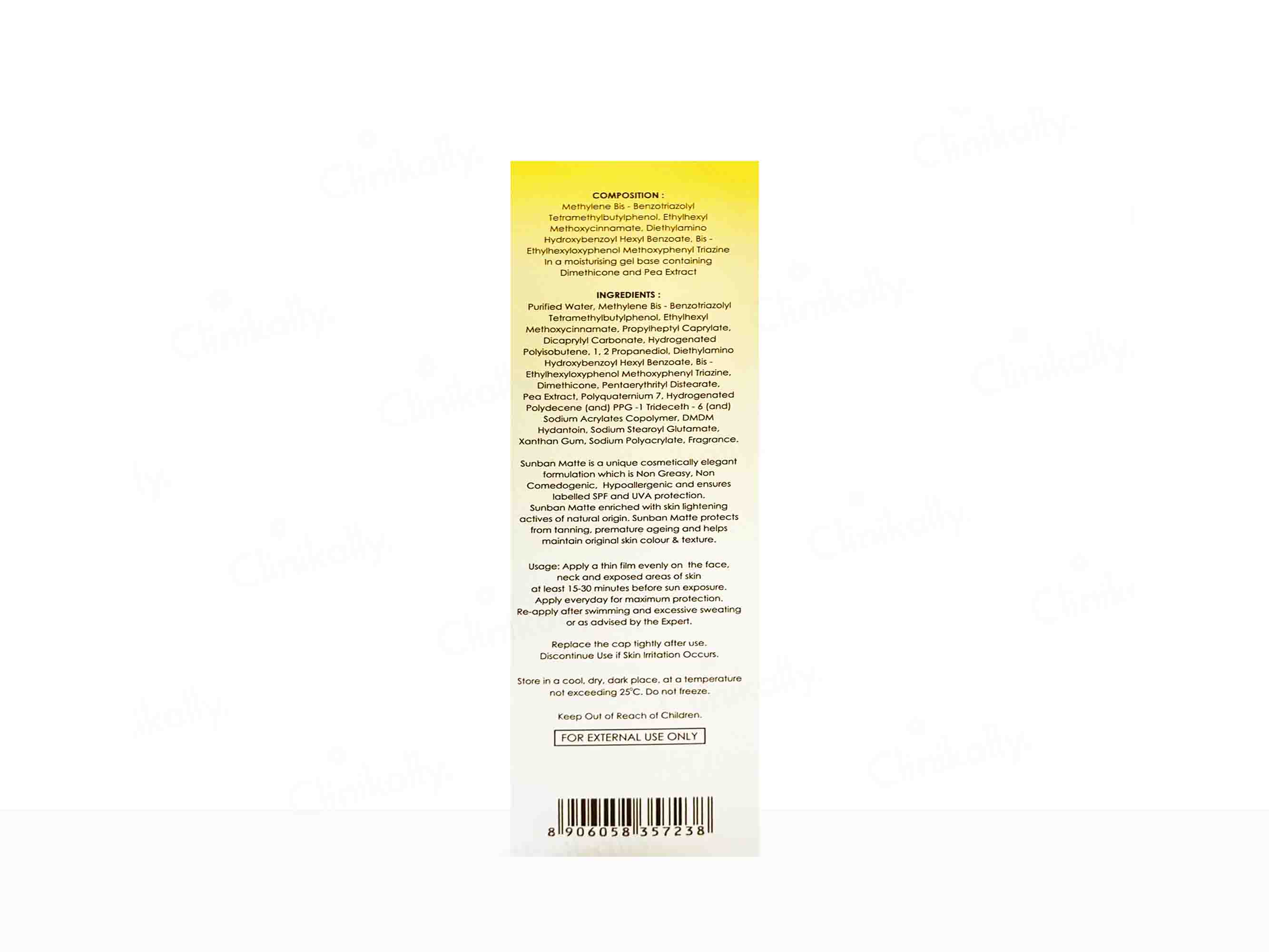 Sunban Matte Gel SPF 30+ Sunscreen - Image 2