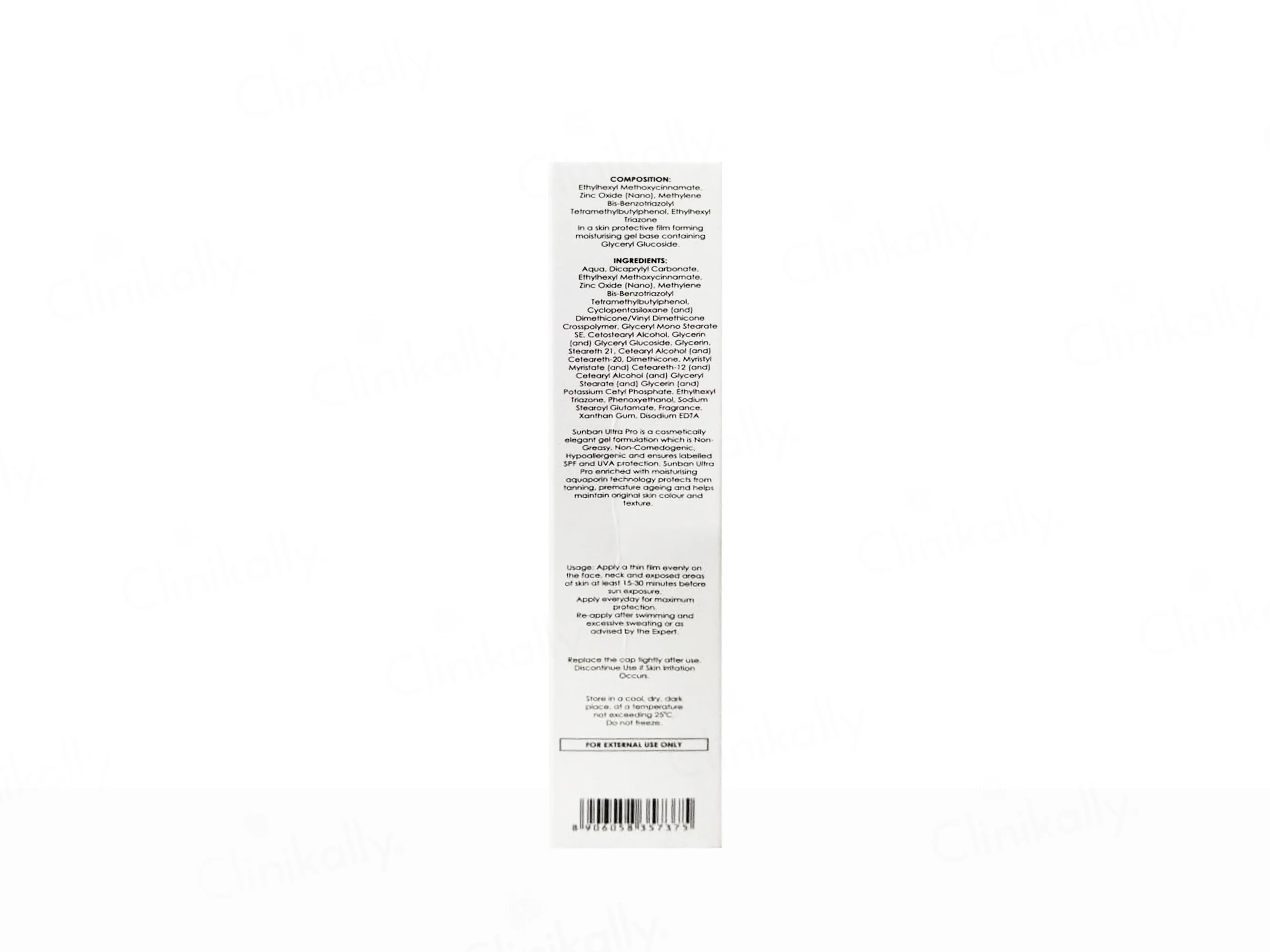 Sunban Ultra Pro Gel Nano Zinc Sunscreen SPF 35+ PA+++ - Image 2
