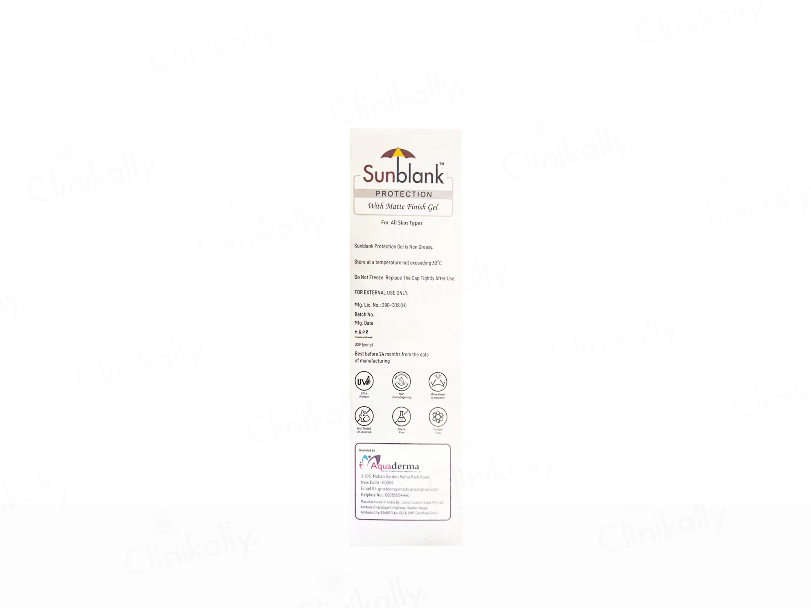 Sunblank Matte Finish Sunscreen Gel SPF 50+ PA+++ - Image 3