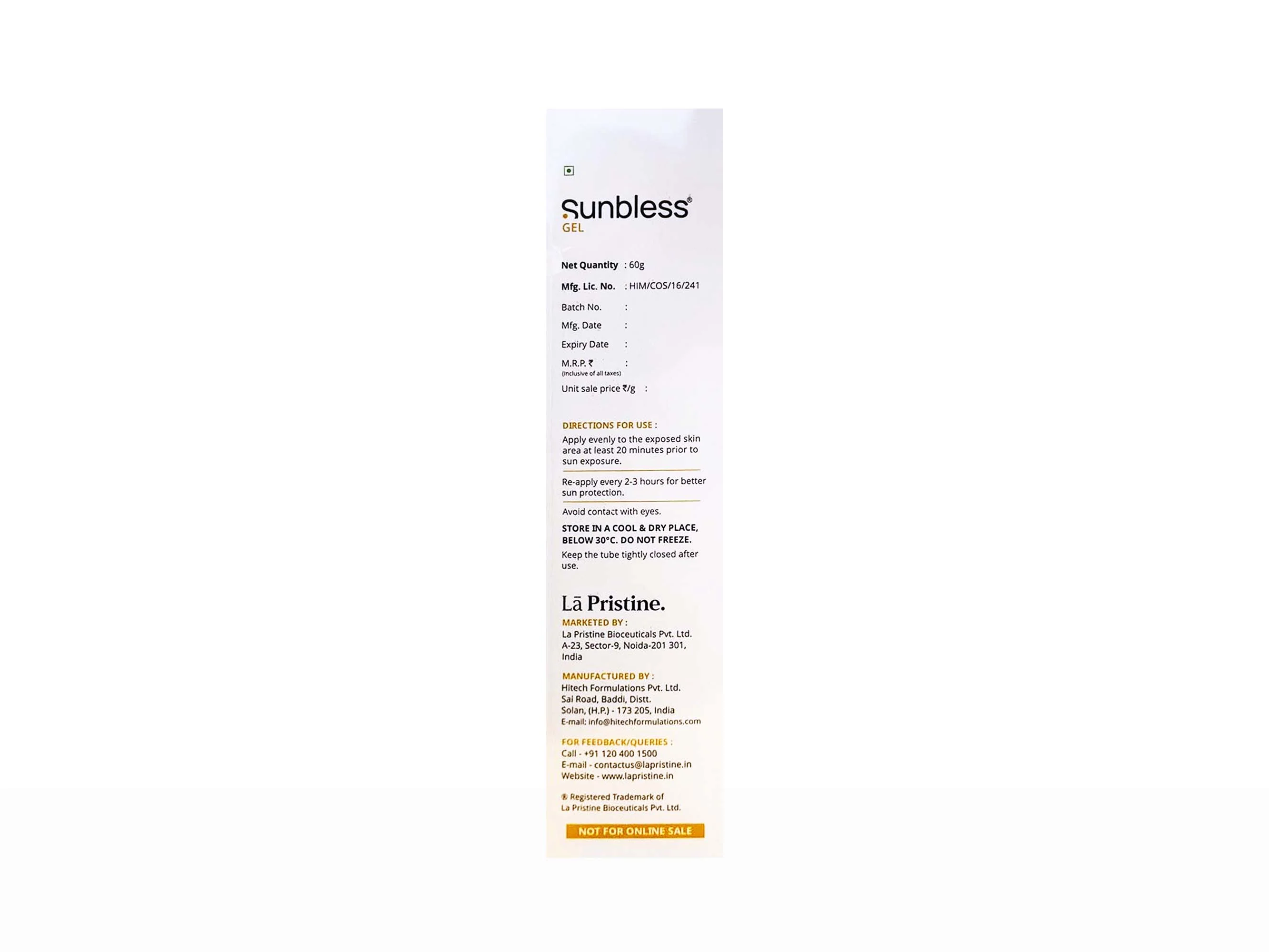 Sunbless Anti Pollution Sunscreen Gel SPF 50+ PA+++ - Image 4