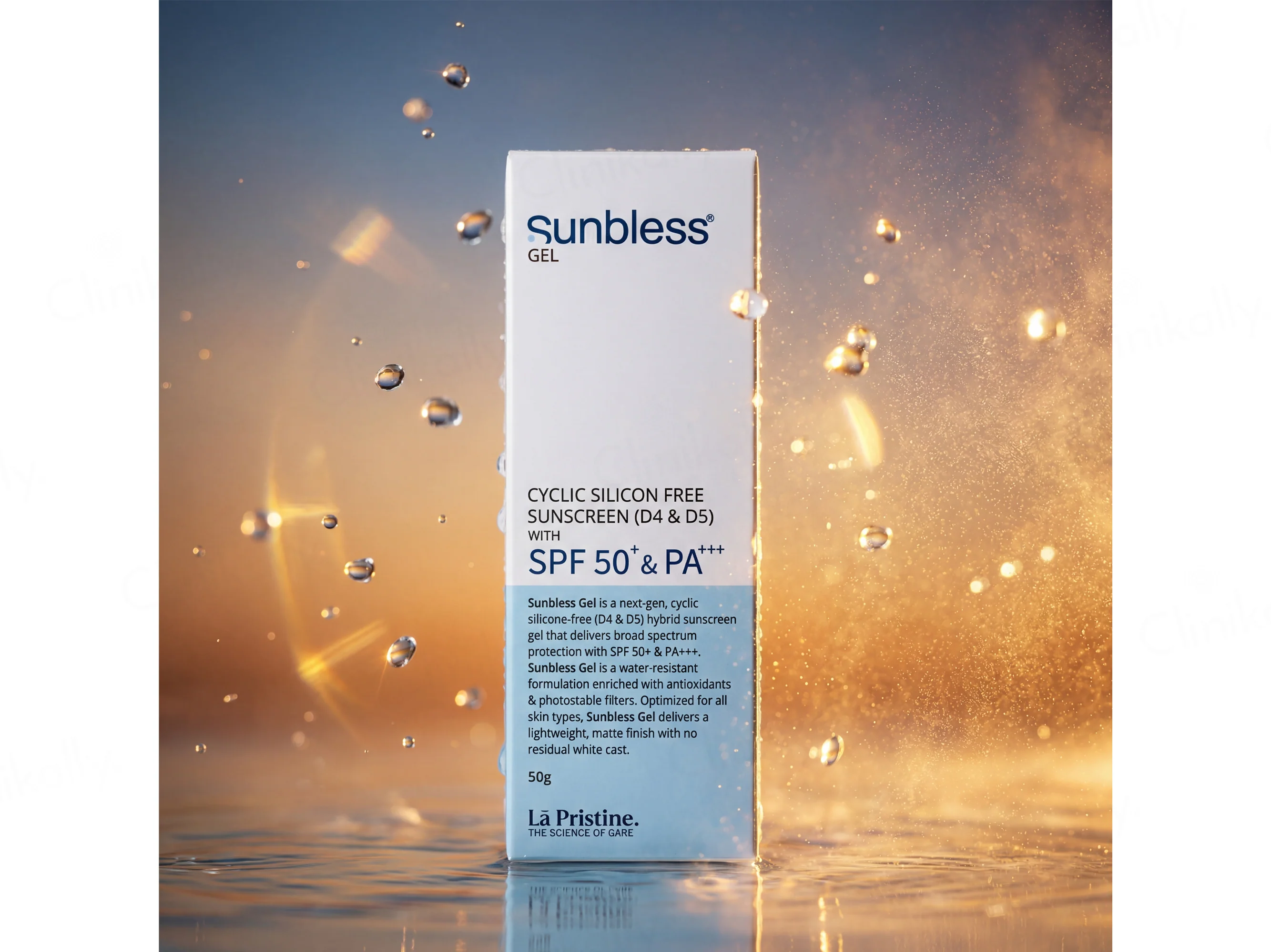 Sunbless Cyclic Silicon Free Sunscreen Gel SPF 50+ PA+++ - Image 3