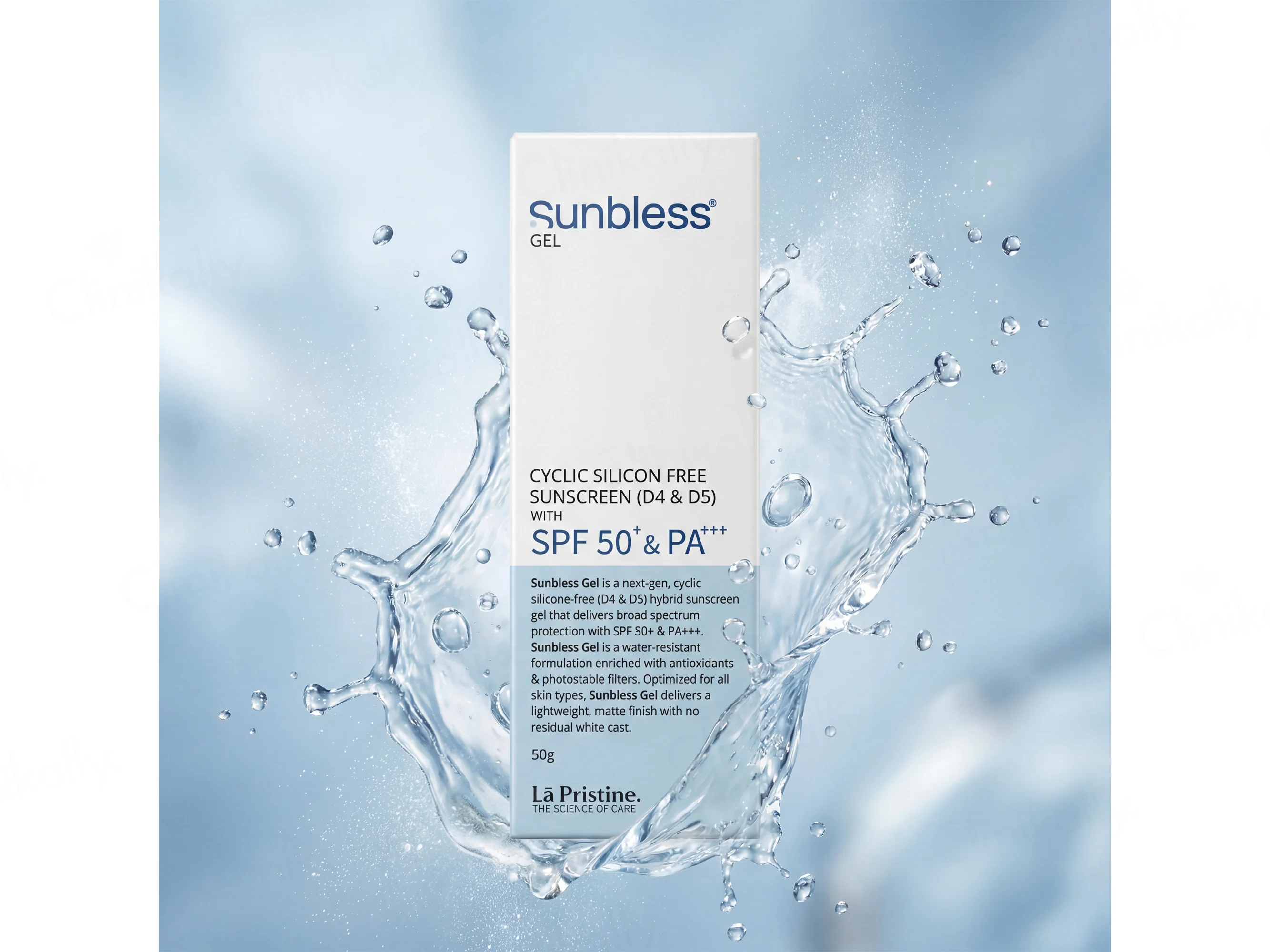 Sunbless Cyclic Silicon Free Sunscreen Gel SPF 50+ PA+++ - Image 4