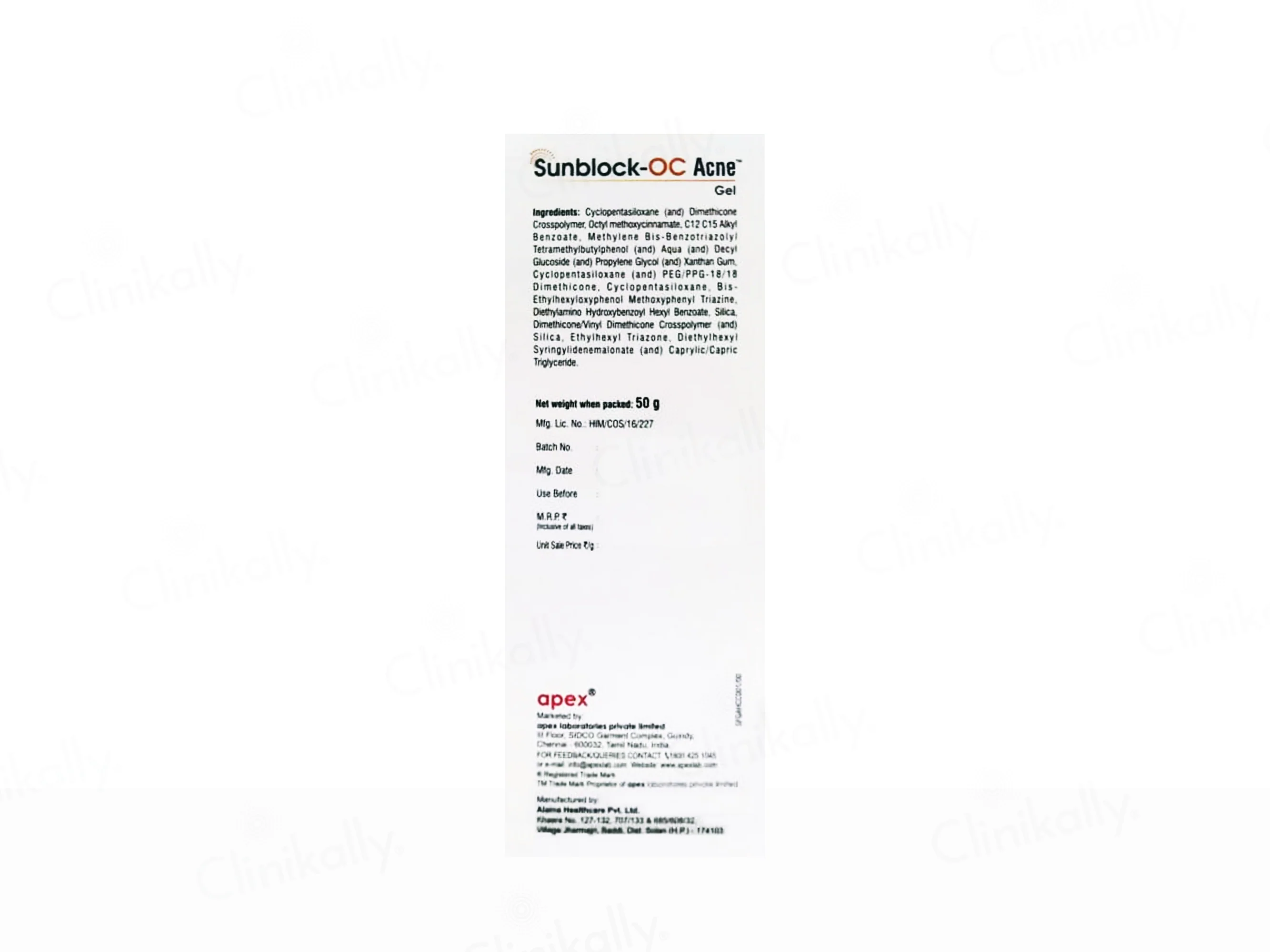Sunblock-OC Acne Matte Sunscreen Gel SPF 55+ PA+++ - Image 3