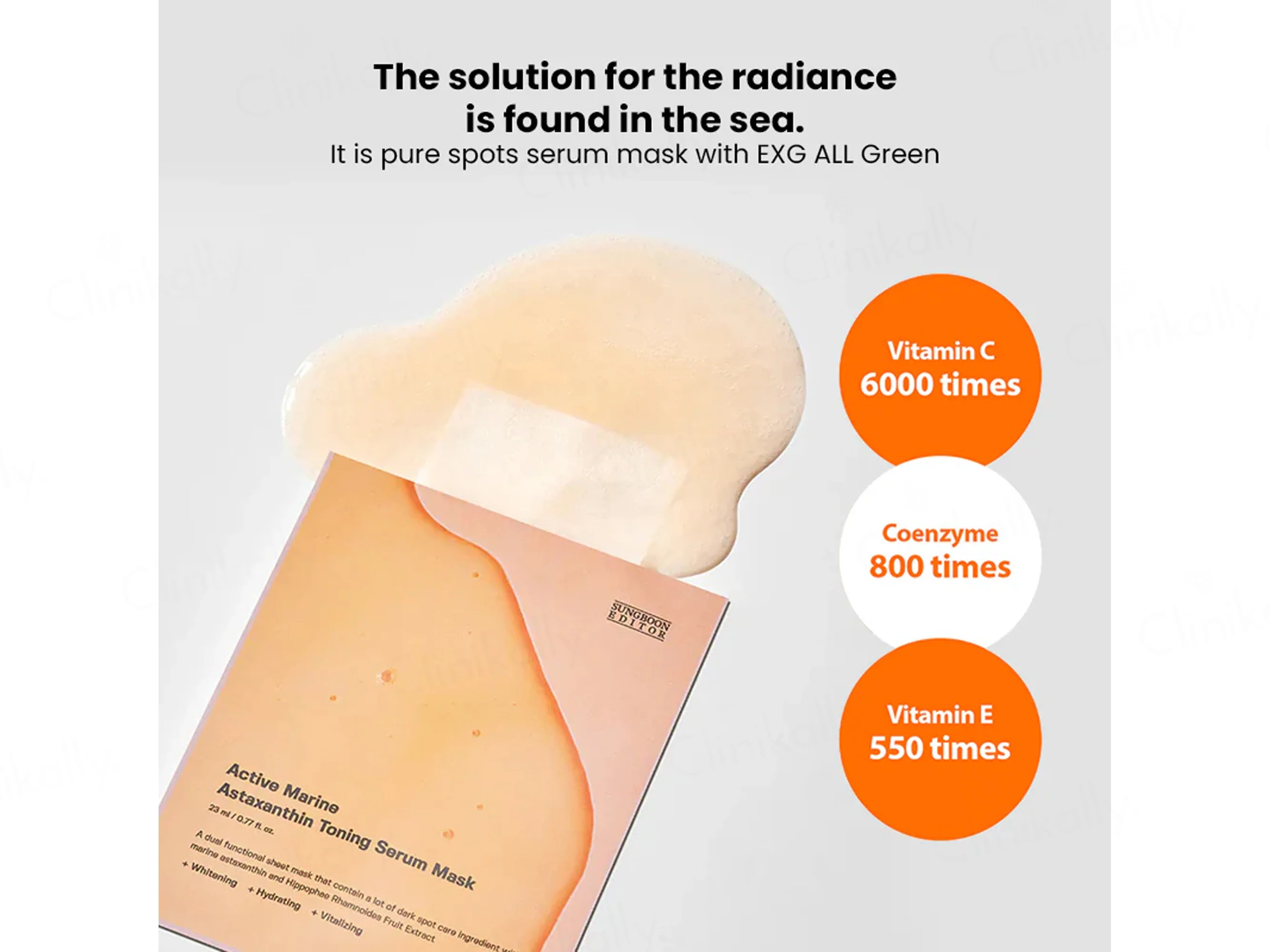 Sungboon Editor Active Marine Astaxanthin Toning Serum Mask - Image 5