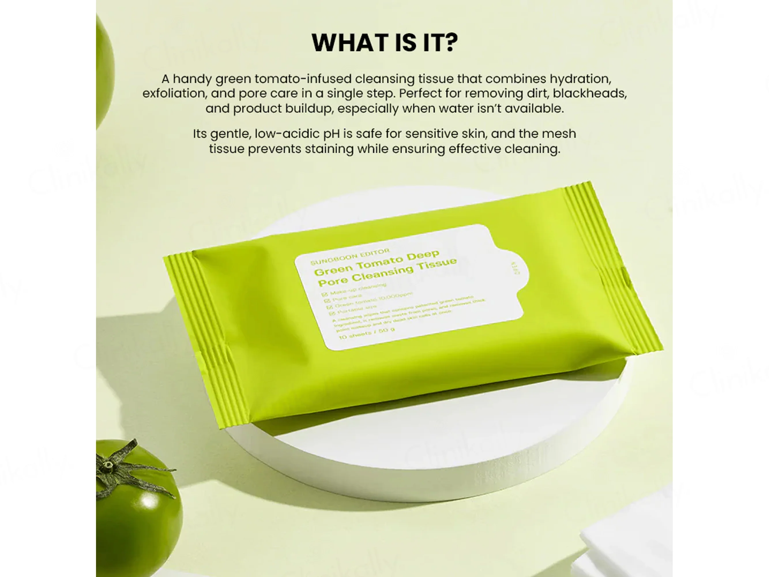 Sungboon Editor Green Tomato Deep Pore Cleansing Tissue - Image 3