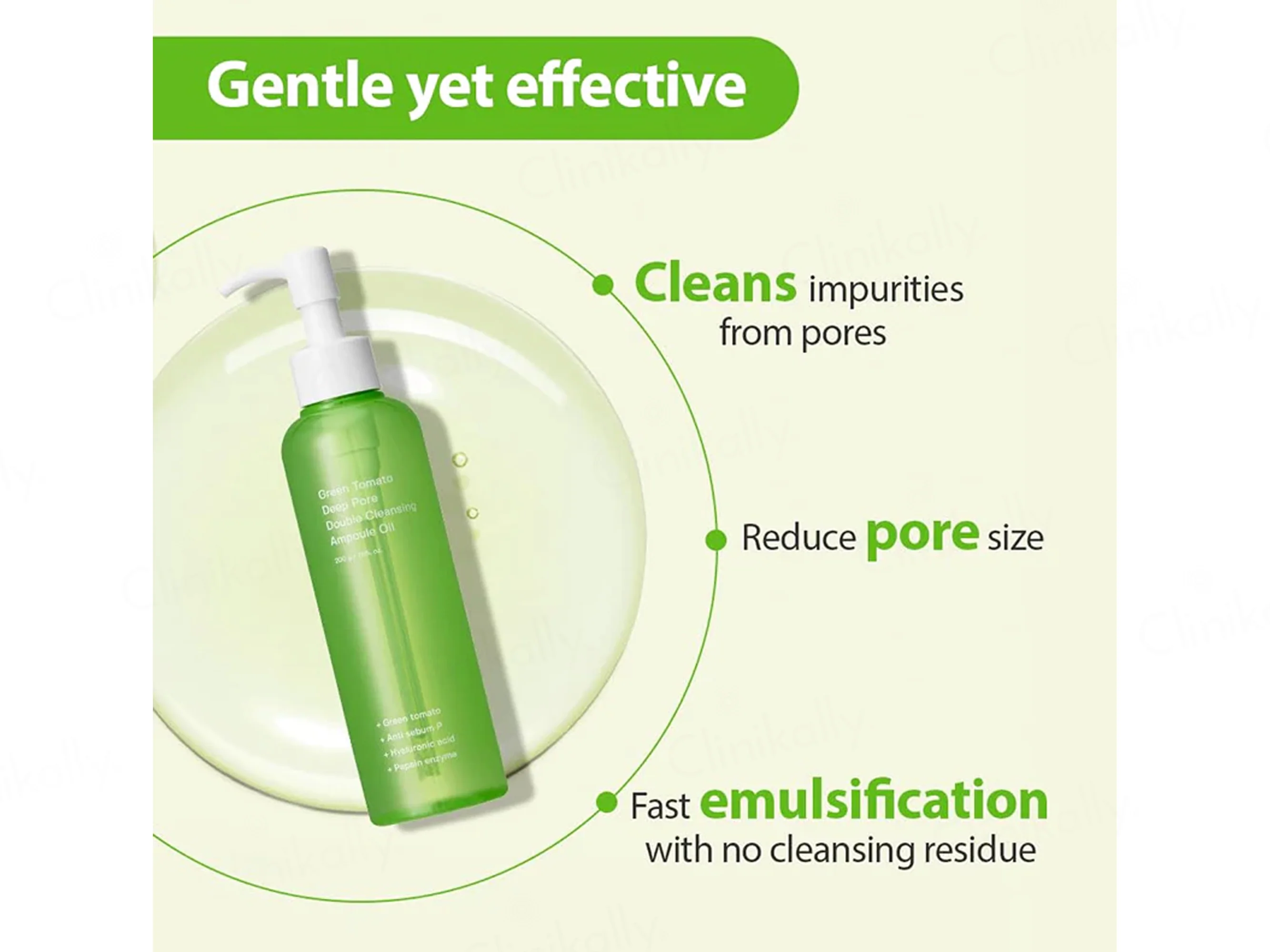 Sungboon Editor Green Tomato Deep Pore Double Cleansing Ampoule Oil - Image 4