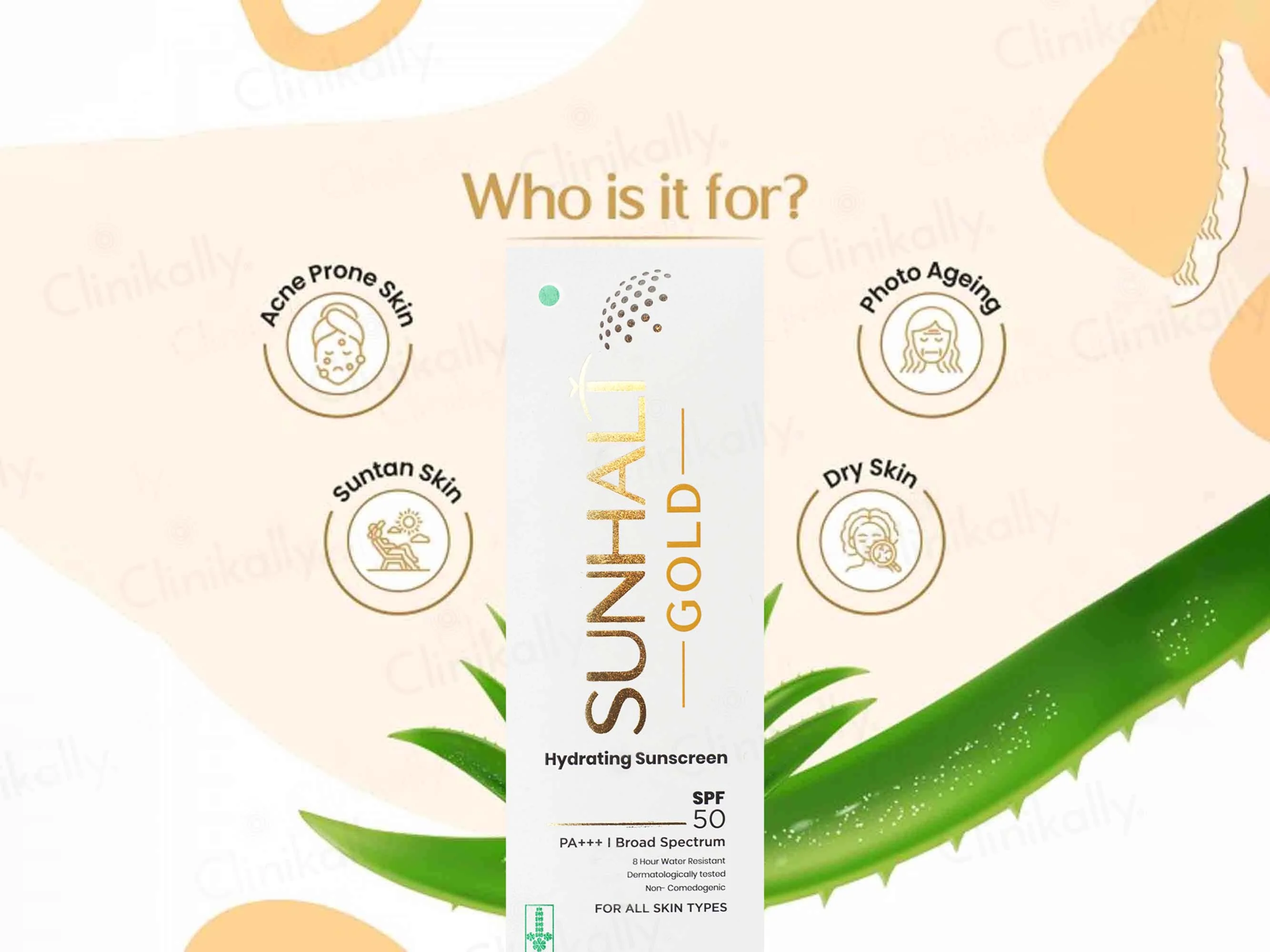 Sunhalt Gold Hydrating Sunscreen SPF 50 PA+++ - Image 8