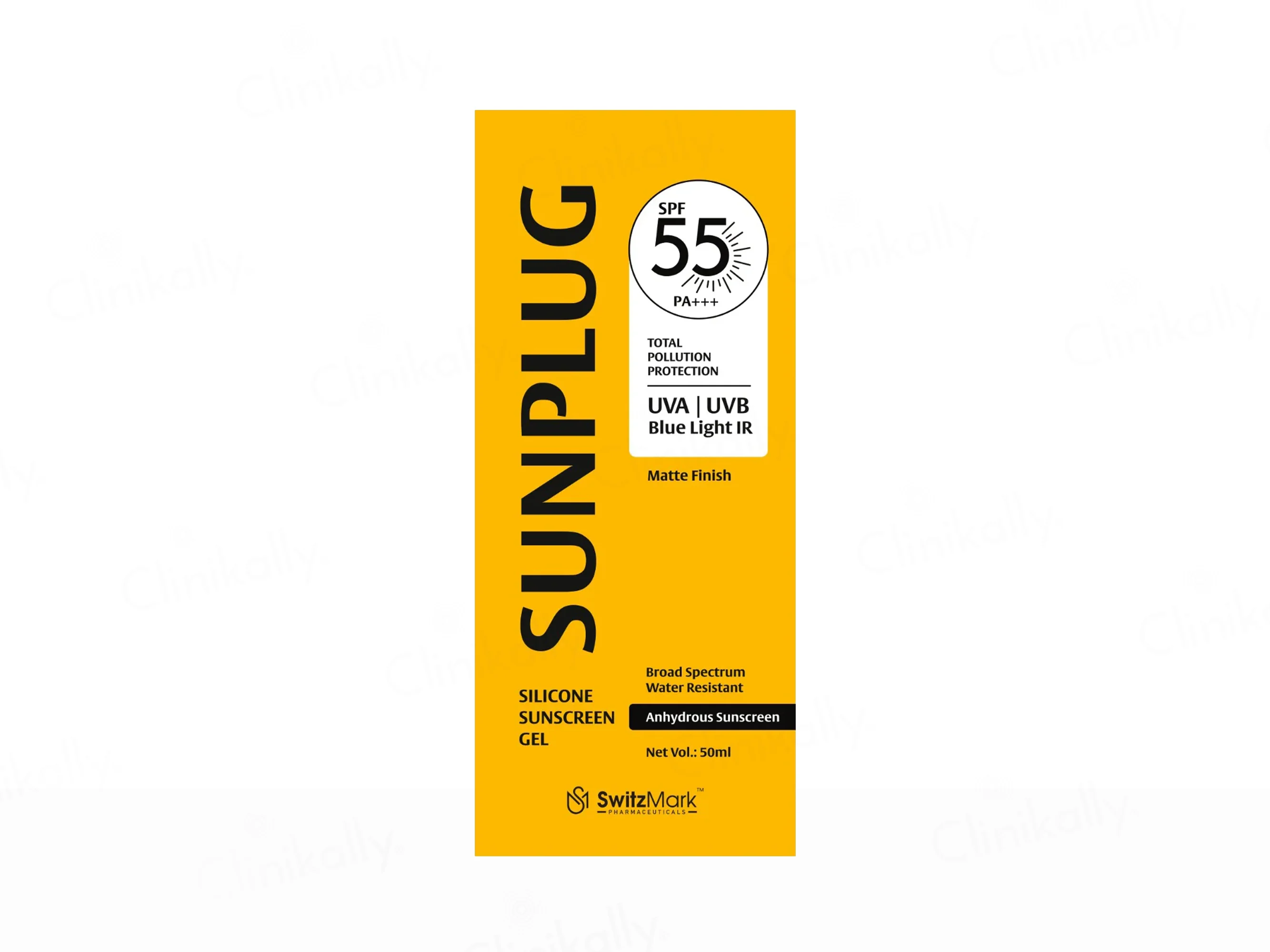 Sunplug Silicone Anhydrous Matte Finish Sunscreen Gel SPF 55 PA+++ - Image 2