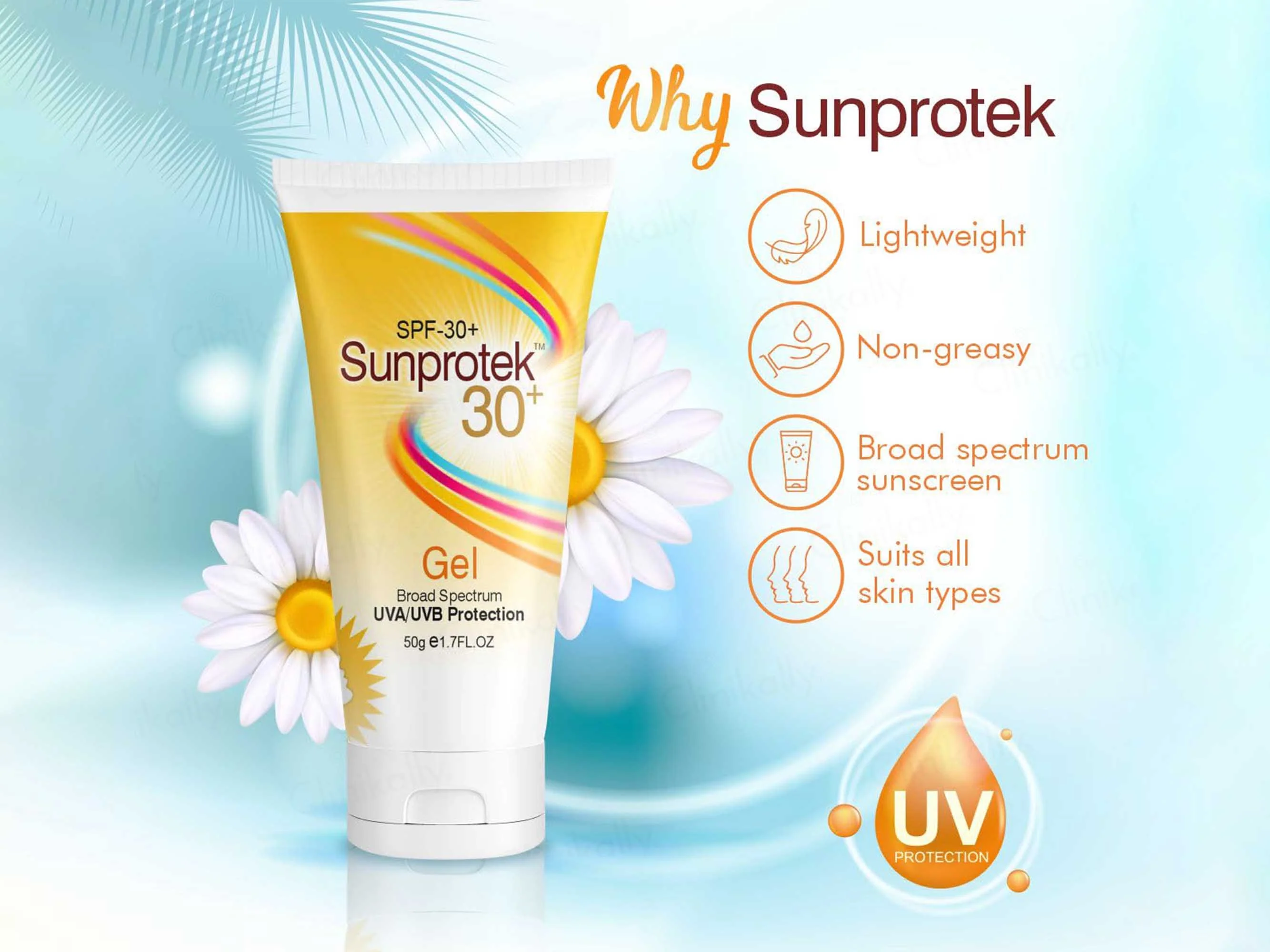 Sunprotek Sunscreen Gel SPF 30+ PA+++ - Image 4