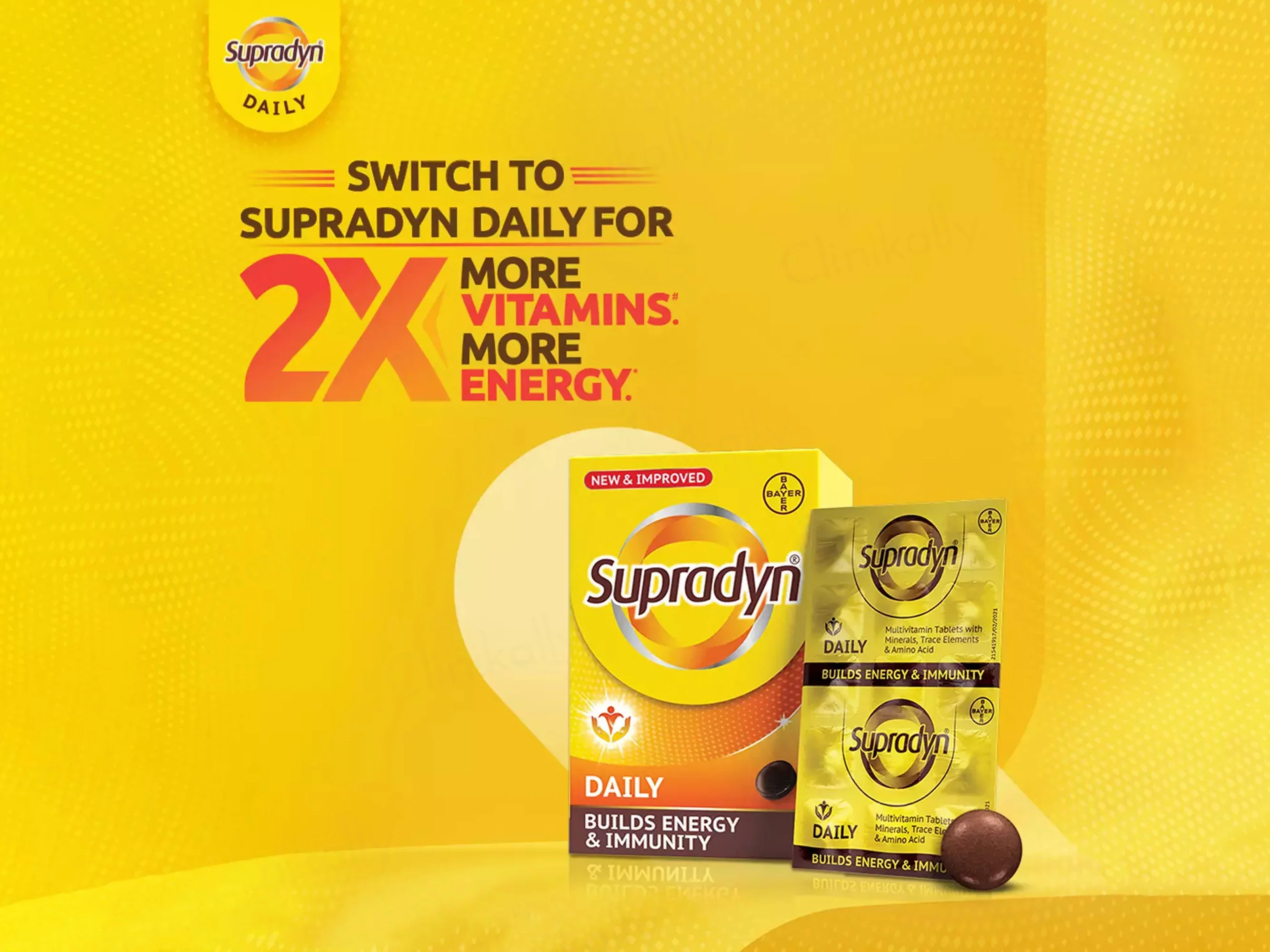 Supradyn Daily Multivitamin Tablet For Energy & Immunity - Image 3