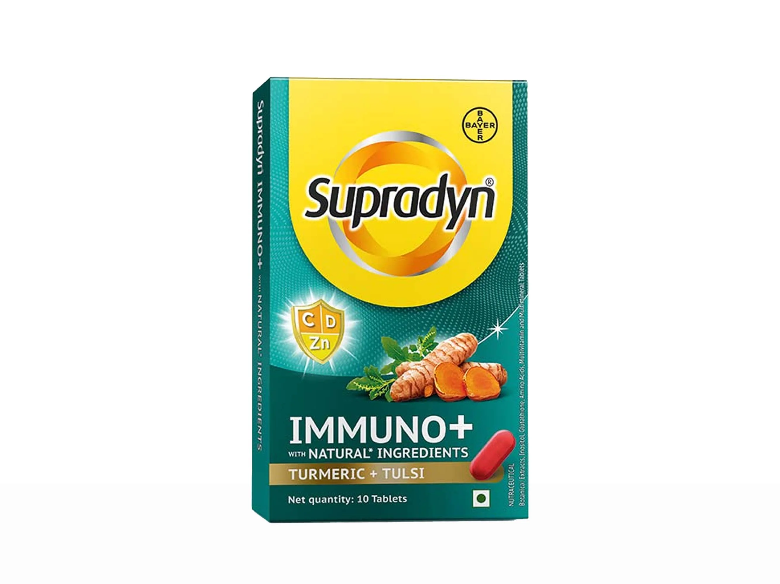 Supradyn Immuno+ Multivitamin Tablet With Turmeric & Tulsi - Image 3