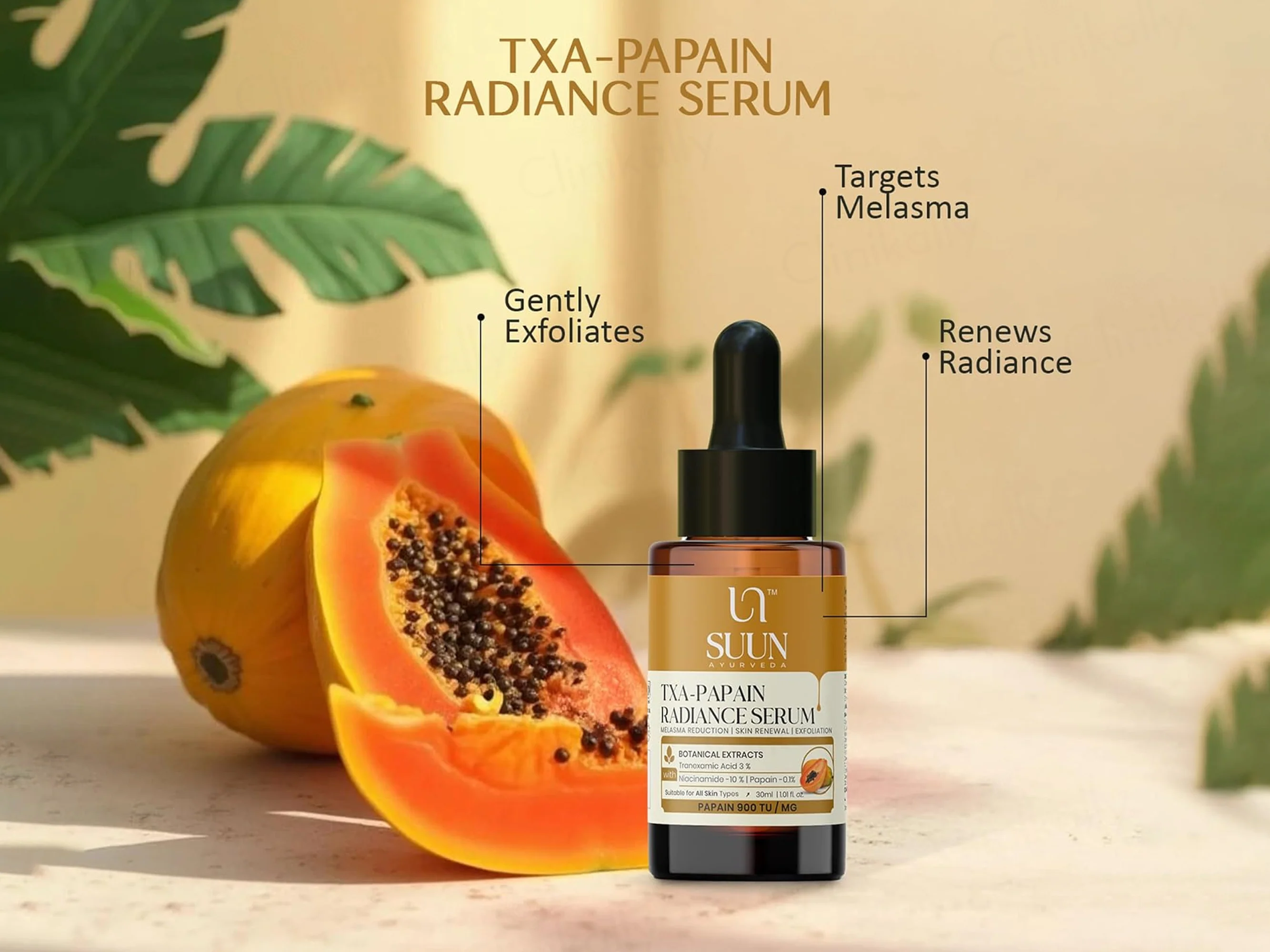 Suun Ayurveda TXA-Papain Radiance Face Serum - Image 2