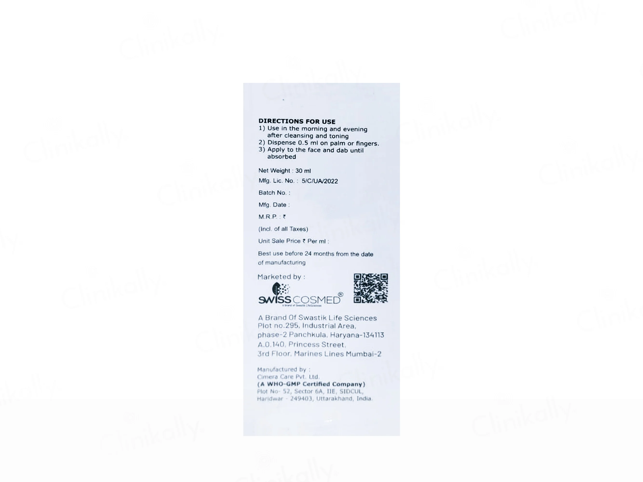 Swisscosmed Niacinamide With Vitamin-C Face Serum - Image 3