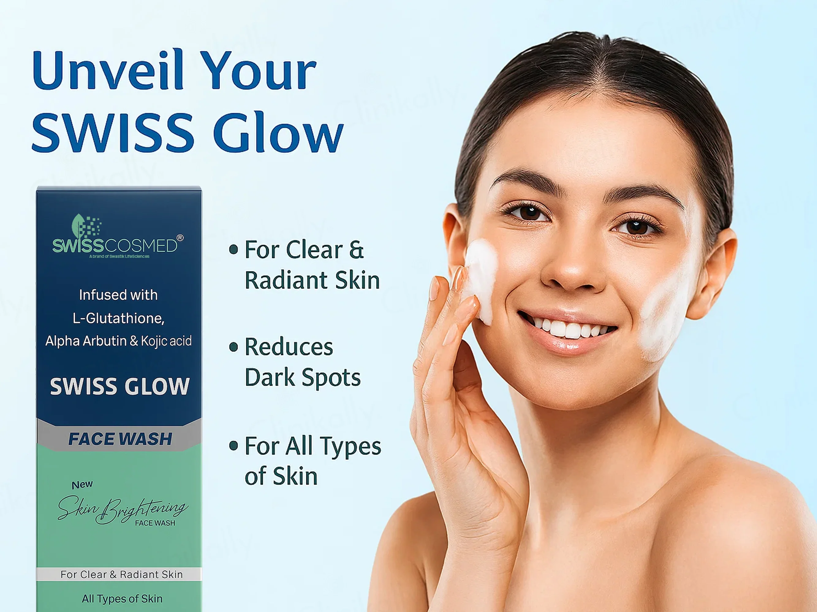 Swisscosmed SwissGlow Skin Brightening Face Wash - Image 4