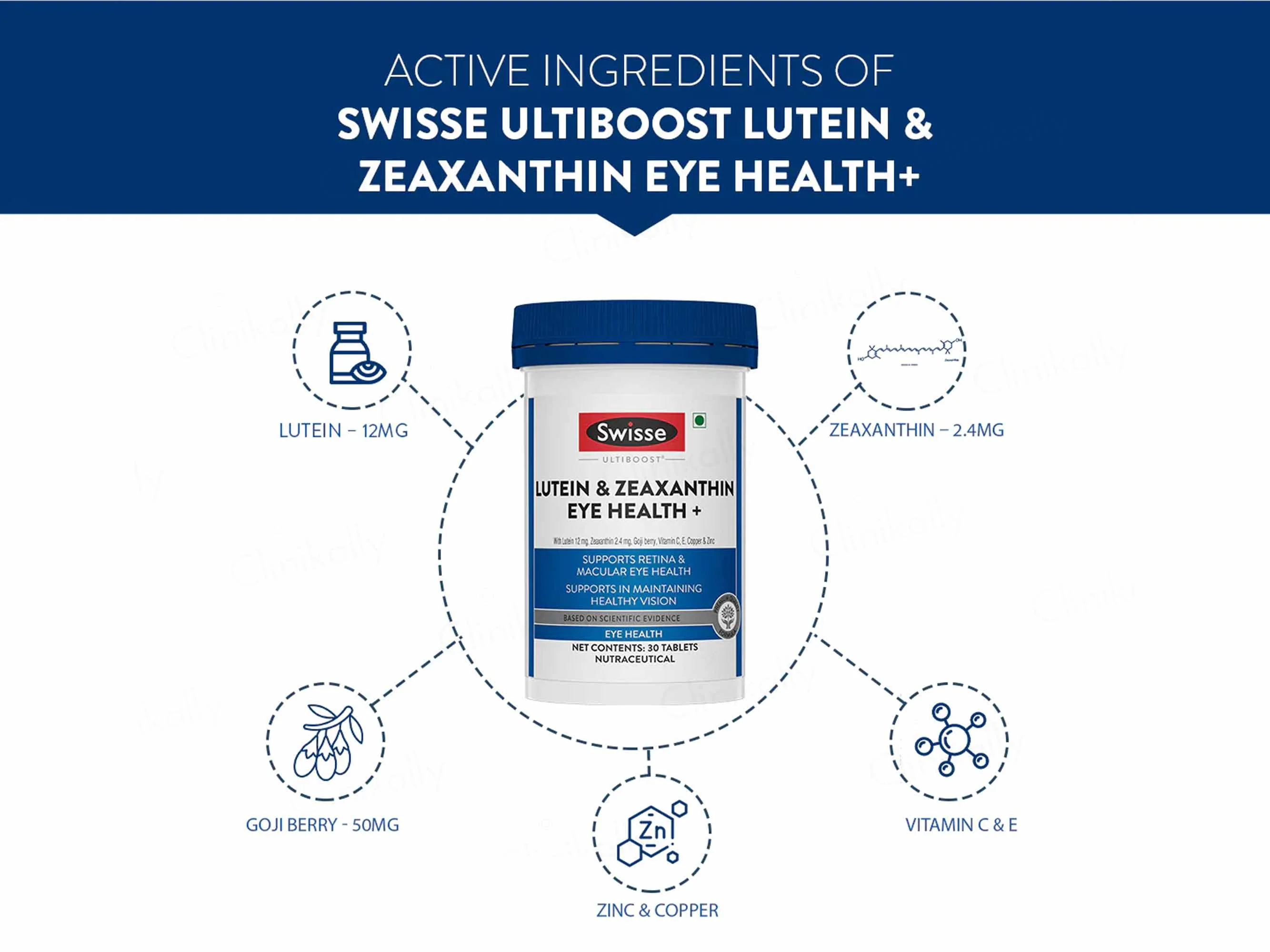 Swisse Ultiboost Lutein & Zeaxanthin Eye Health+ Tablet - Image 3