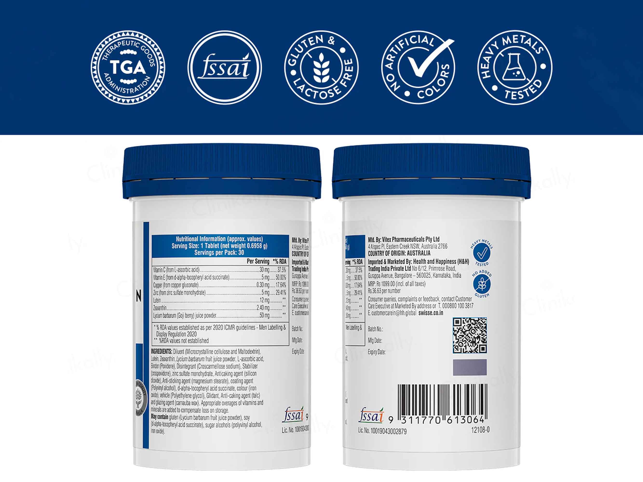 Swisse Ultiboost Lutein & Zeaxanthin Eye Health+ Tablet - Image 5