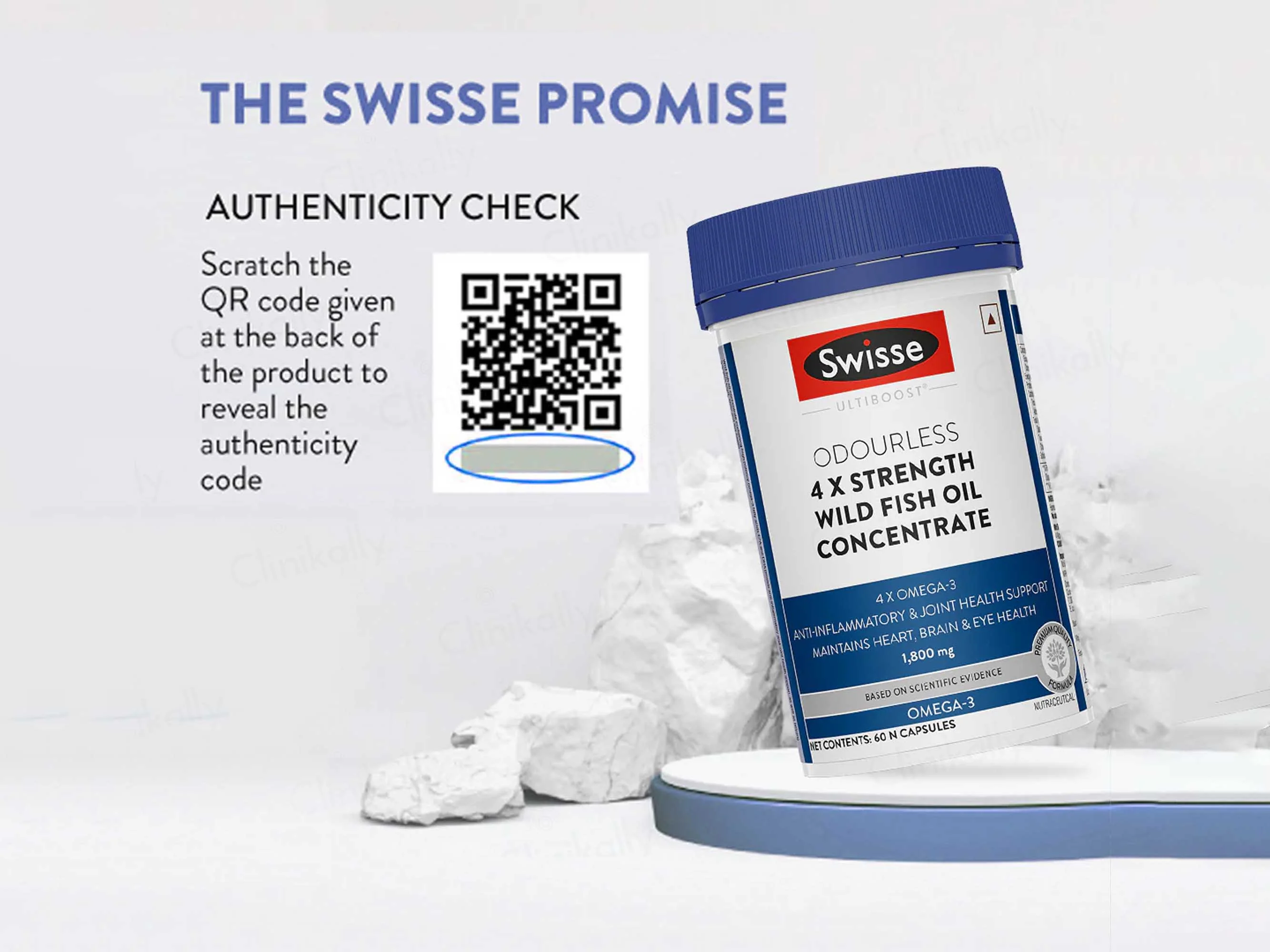 Swisse Ultiboost Odourless 4X Strength Omega-3 1800mg Wild Fish Oil Capsule - Image 7