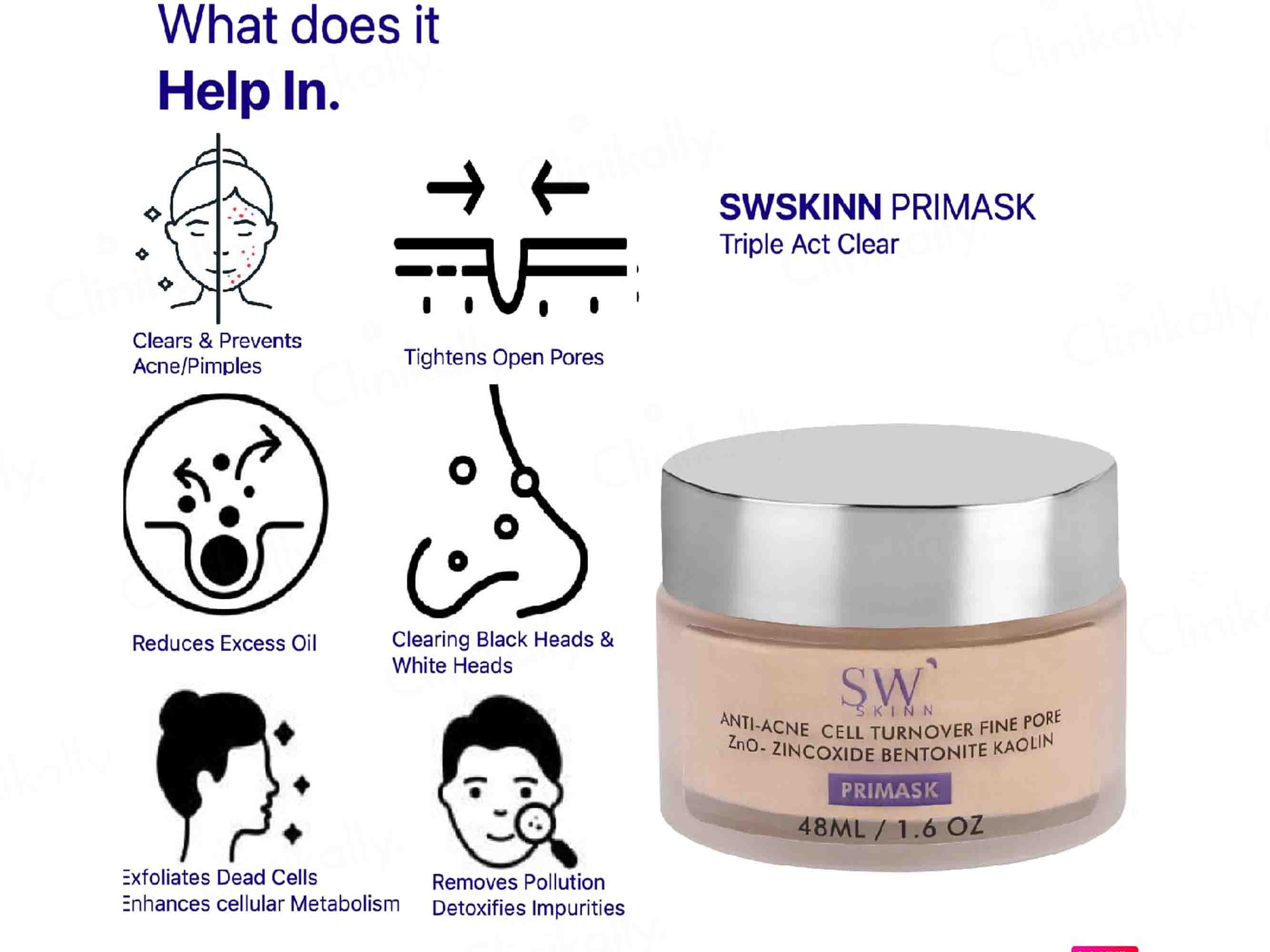 SWSKINN Primask Triple Act Clear Face Mask - Image 2