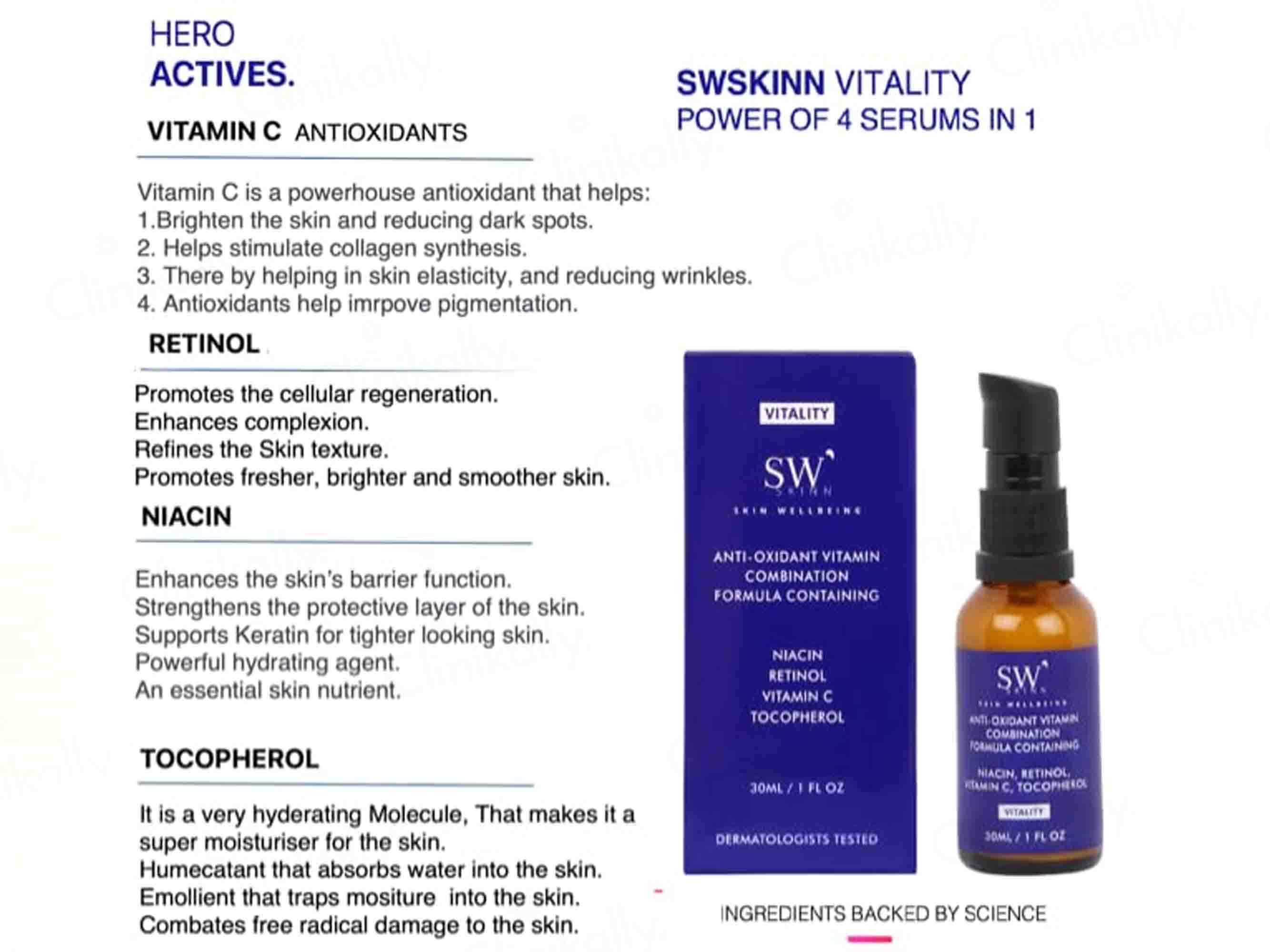 SWSKINN ViItality 4X Anti-Oxidant & Vitamin Face Serum - Image 4