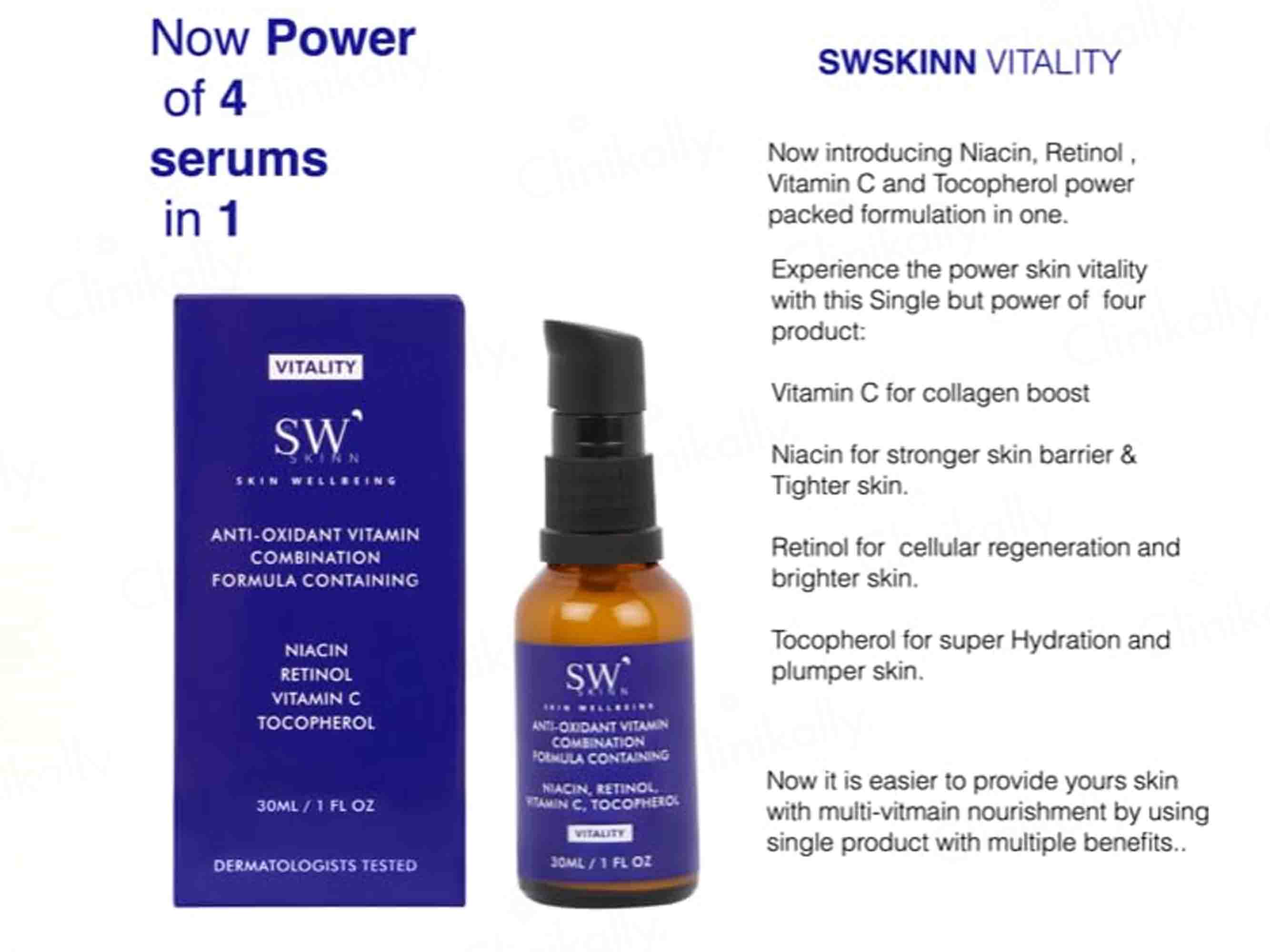 SWSKINN ViItality 4X Anti-Oxidant & Vitamin Face Serum - Image 5