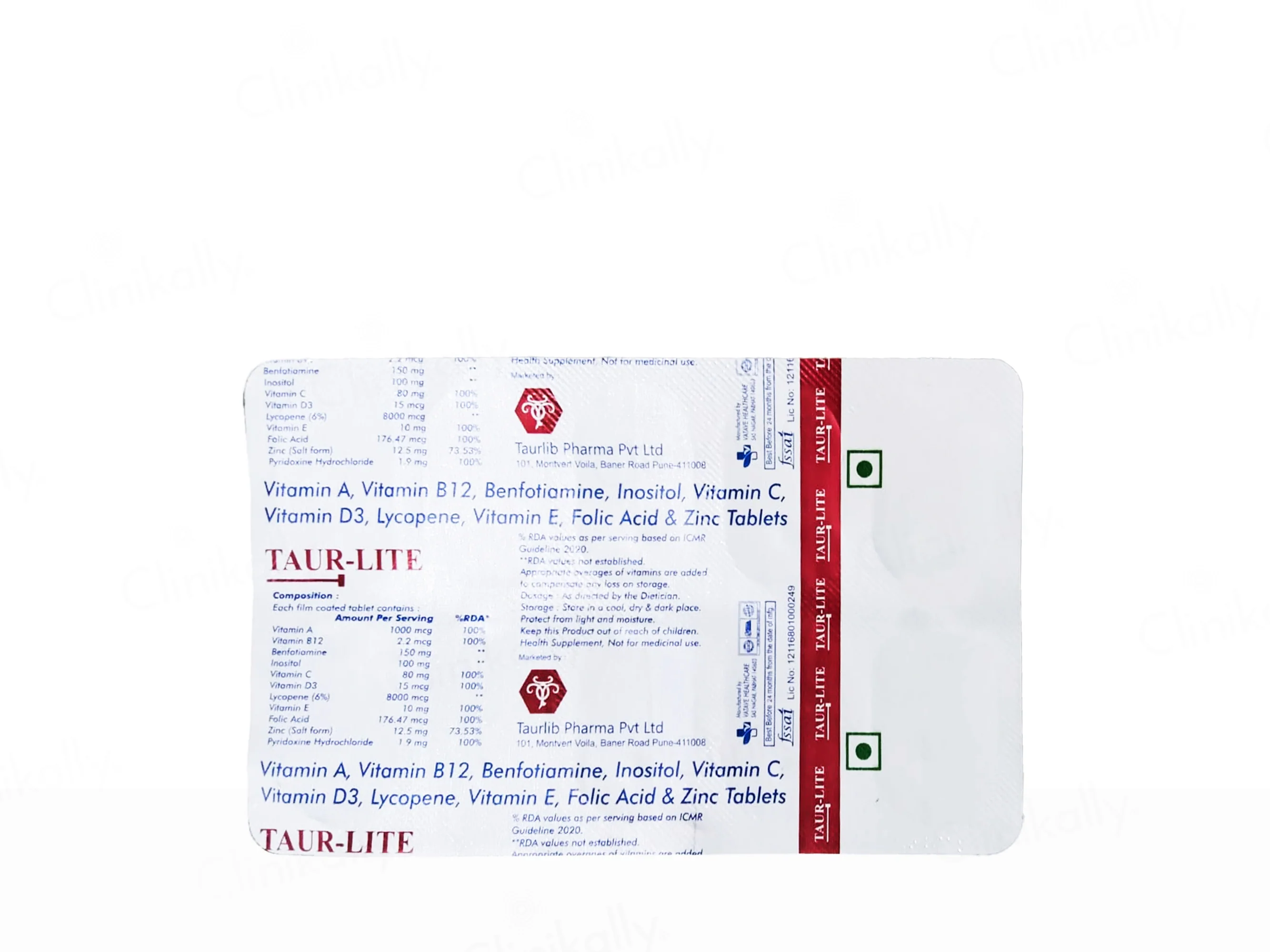 Taur-Lite Health Supplement Tablet - Image 2