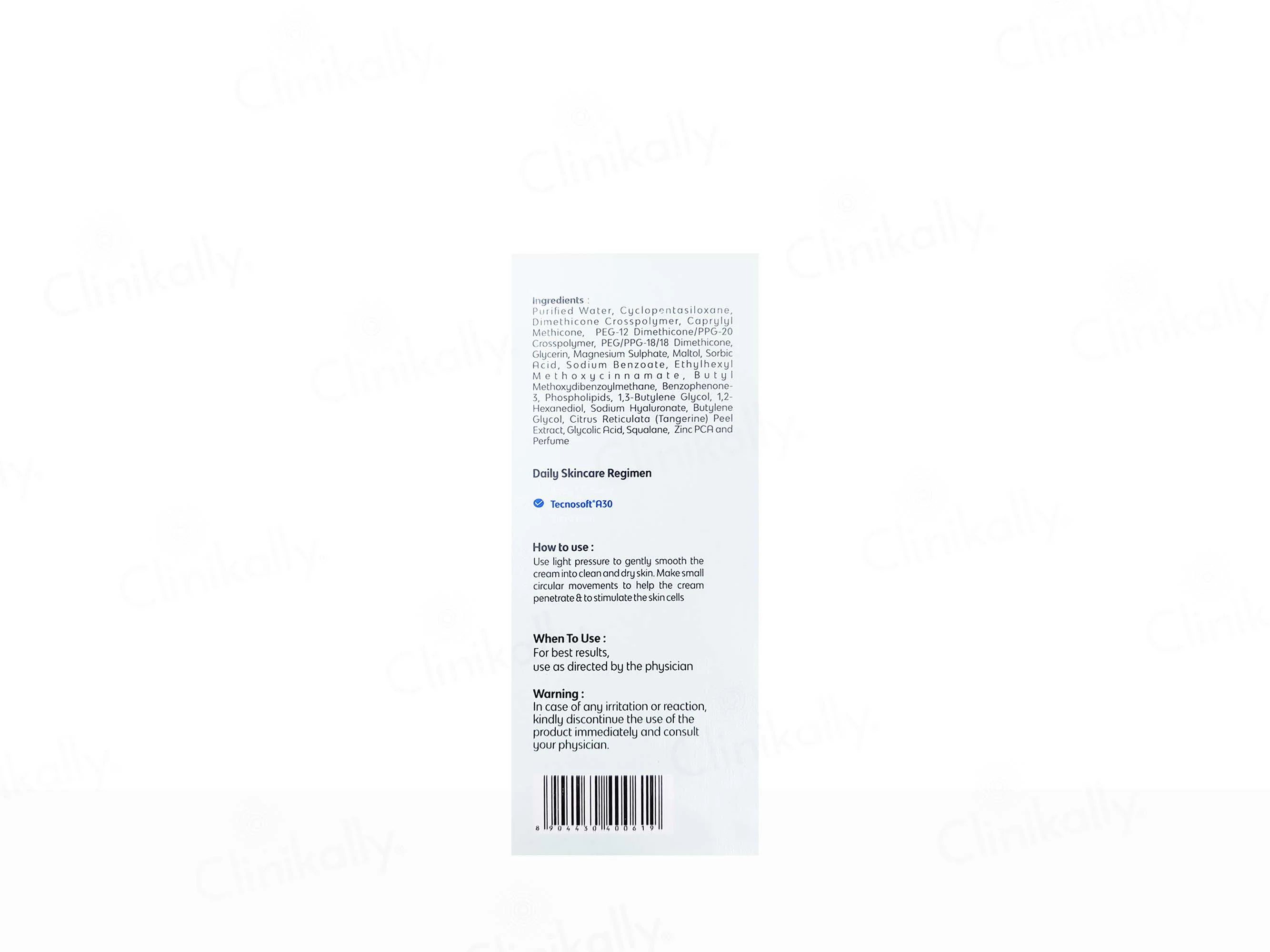 Tecnosoft A30 Advanced Care Body Cream SPF 30 - Image 3