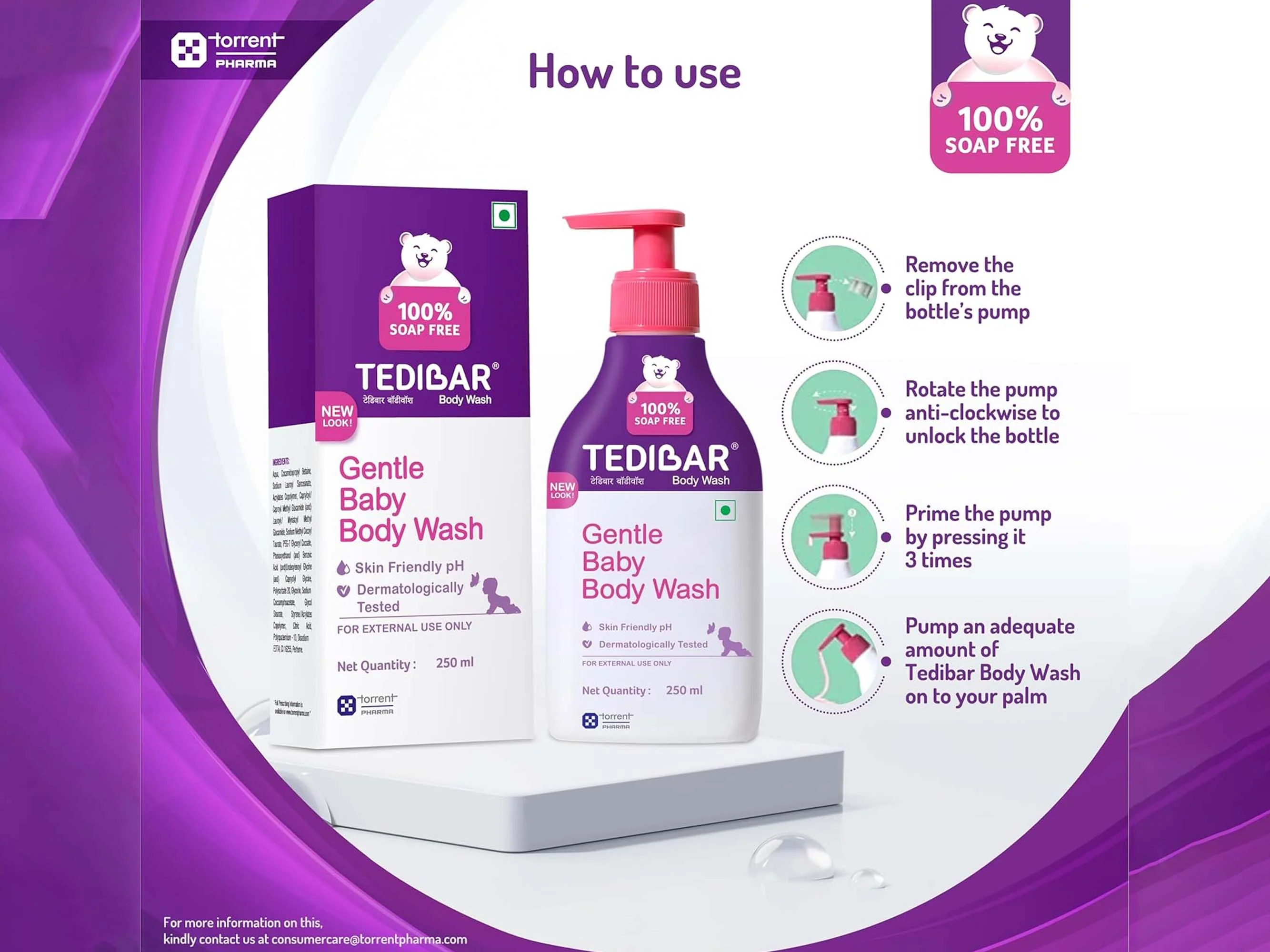 Tedibar Gentle Baby Body Wash - Image 4