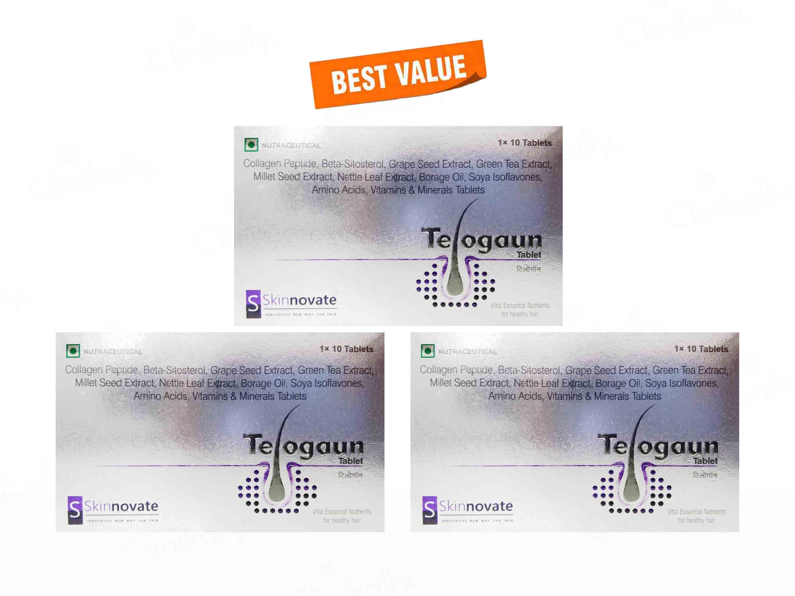Telogaun Hair Growth Nutraceutical Tablet - Image 3