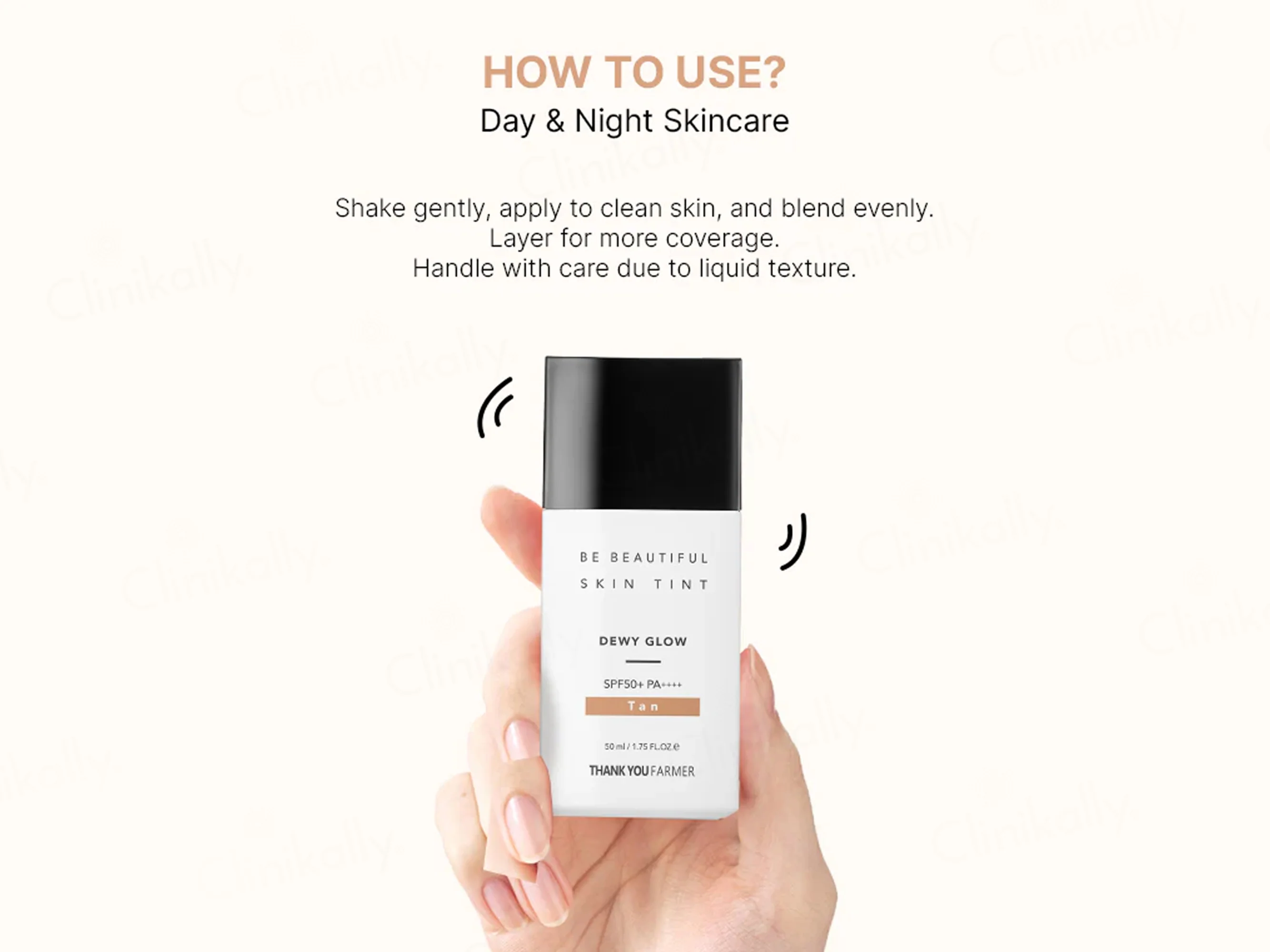 Thank You Farmer Be Beautiful Skin Tint Dewy Glow Moisturiser Sunscreen SPF 50 PA++++ (Tan) - Image 7