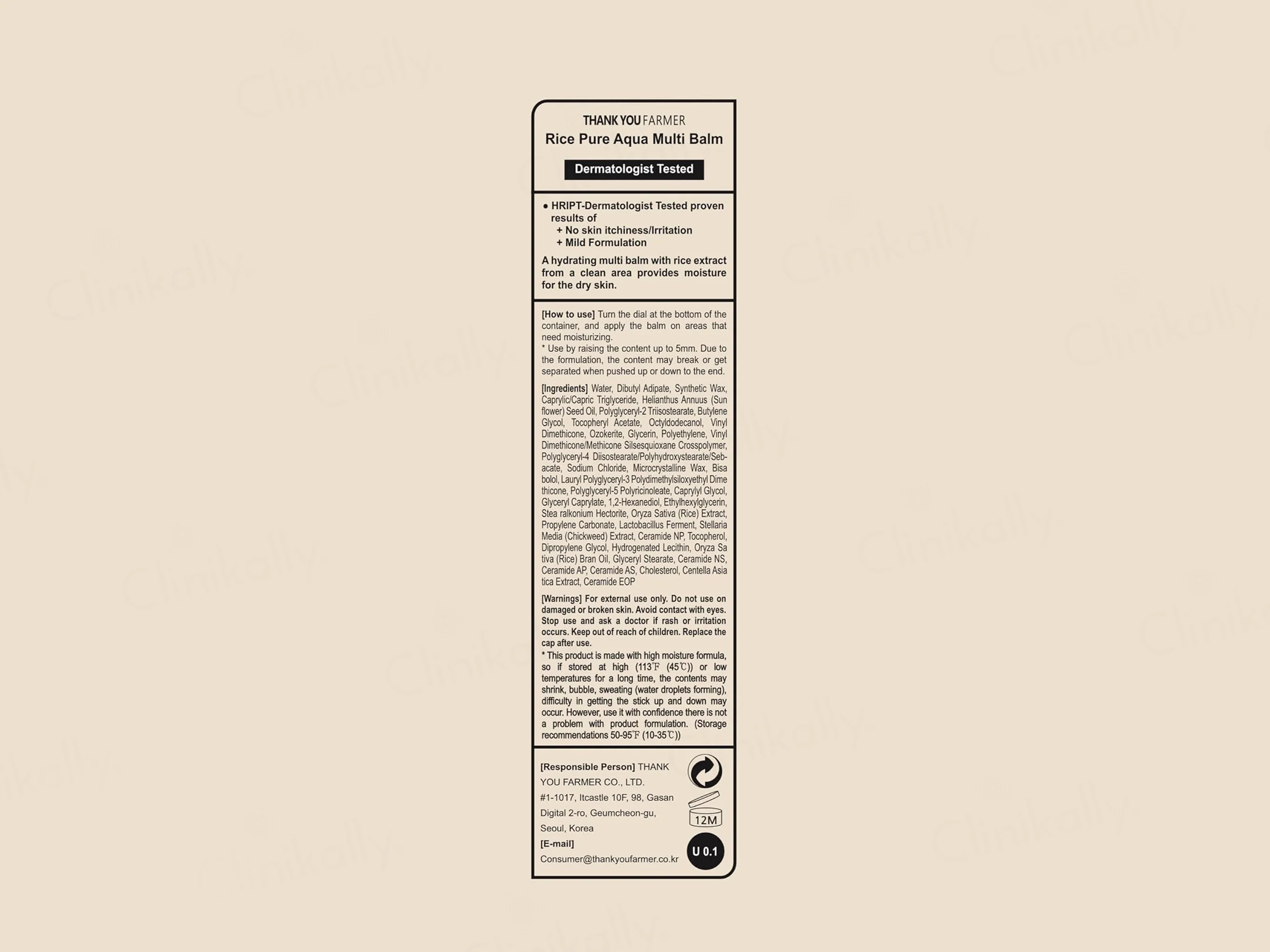 Thank You Farmer Rice Pure Aqua Multi Balm - Image 6
